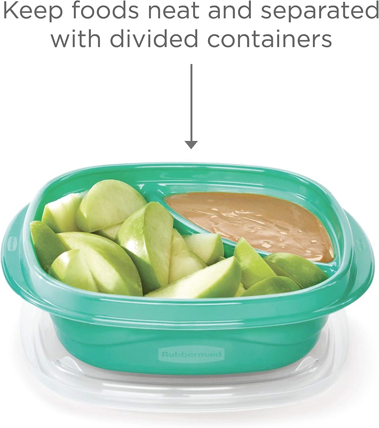 image:imageRubbermaid 50Piece Food Storage Containers Set with Lids Teal Splash Perfect for Lunch Meal Prep Leftovers amp More Top Rack Dishwasher Safe BPAFree Plastic