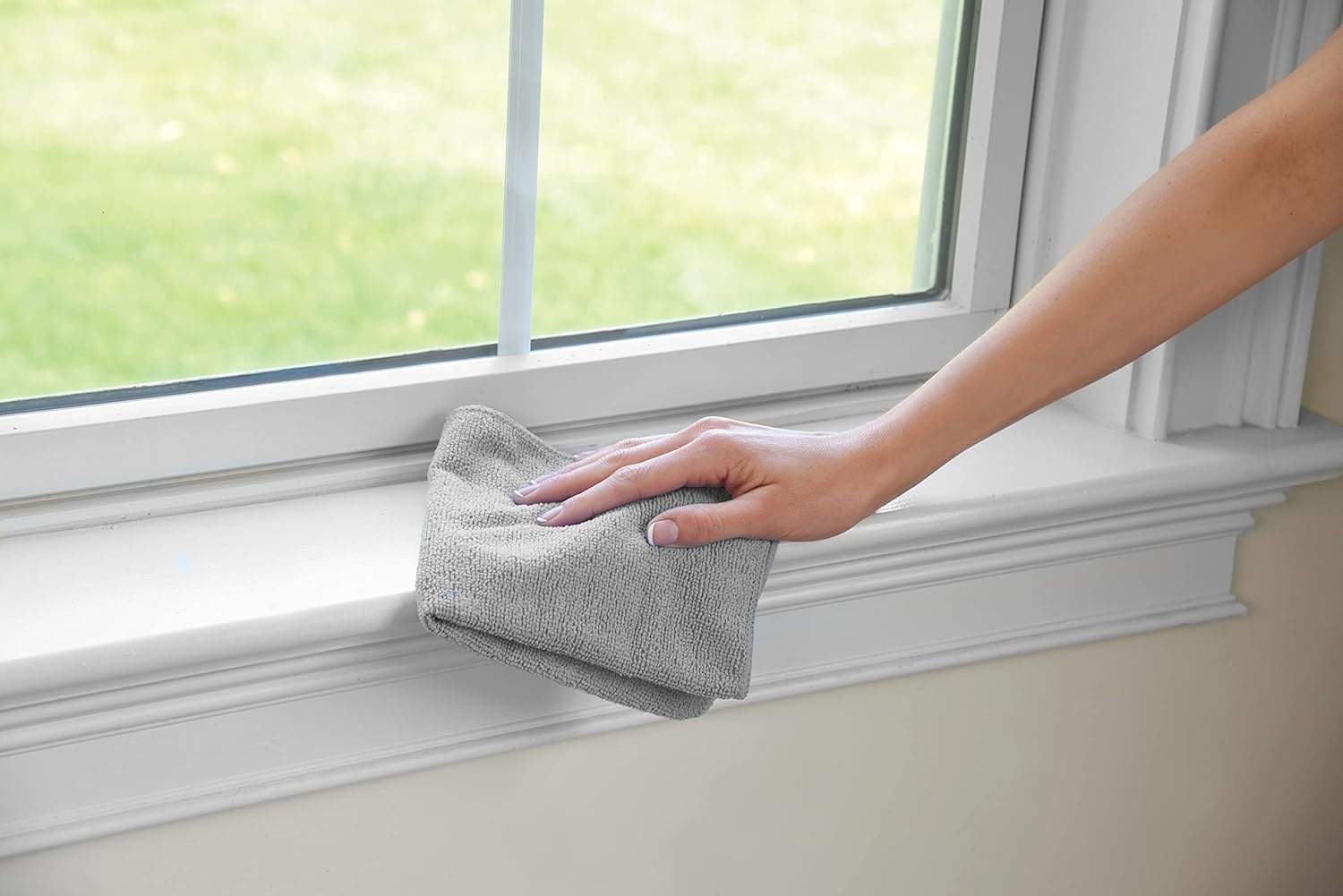 image:imageRubbermaid All Purpose Microfiber Cleaning Cloth Towels 50 Pack 12x12 NonScratch ReusableWashable for CleaningWipingPolishing for HomeKitchenCar50Pack