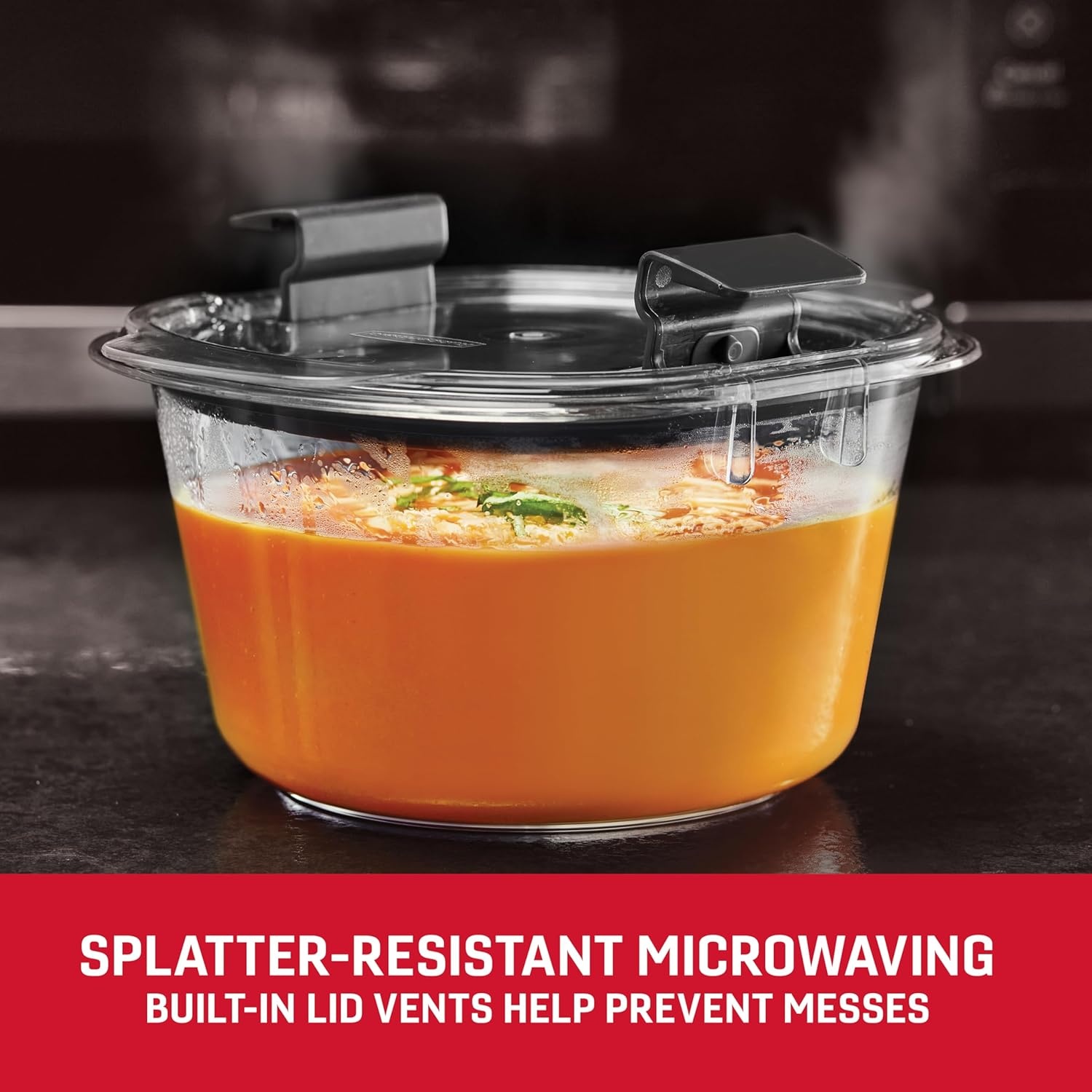 image:imageRubbermaid Brilliance BPAFree 3 Set Food Storage Containers with Lids Removable Trays Airtight LeakProof Ideal for Meal Prep Lunch and Leftovers6Piece Rounds Pack of 2