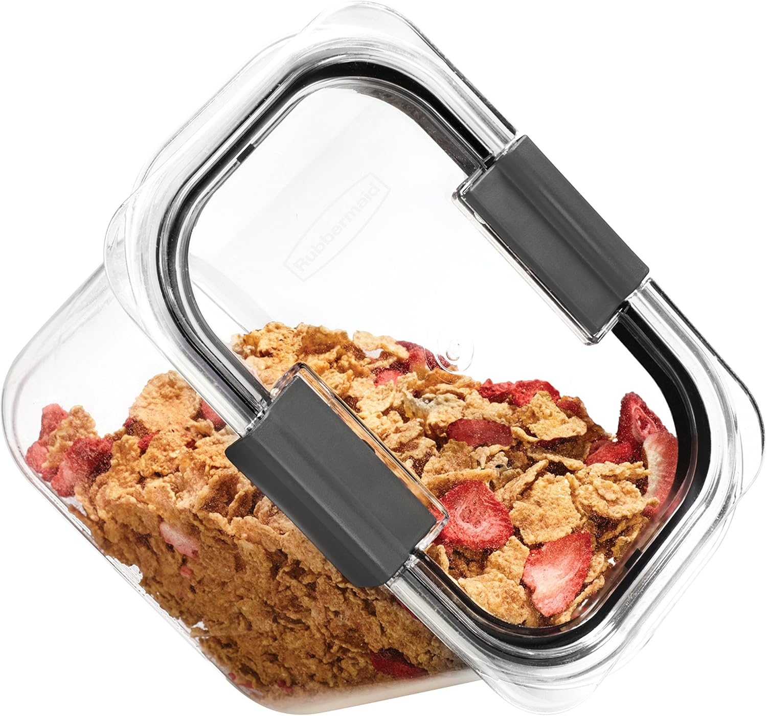 image:imageRubbermaid Brilliance BPAFree Food Storage Containers with Lids Airtight Kitchen and Pantry Organization Set Includes 3 Containers and Scoops Clear 16 cups12 Cup