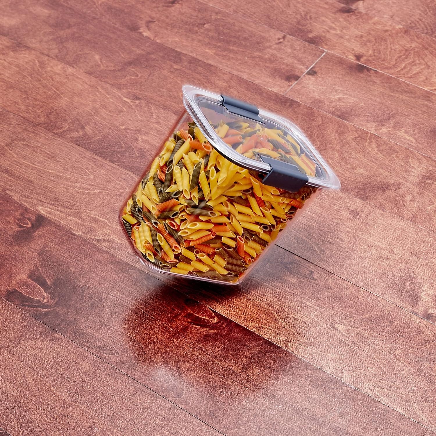 image:imageRubbermaid Brilliance BPAFree Food Storage Containers with Lids Airtight Kitchen and Pantry Organization Set Includes 3 Containers and Scoops Clear 16 cupsAssorted Sizes 28Piece