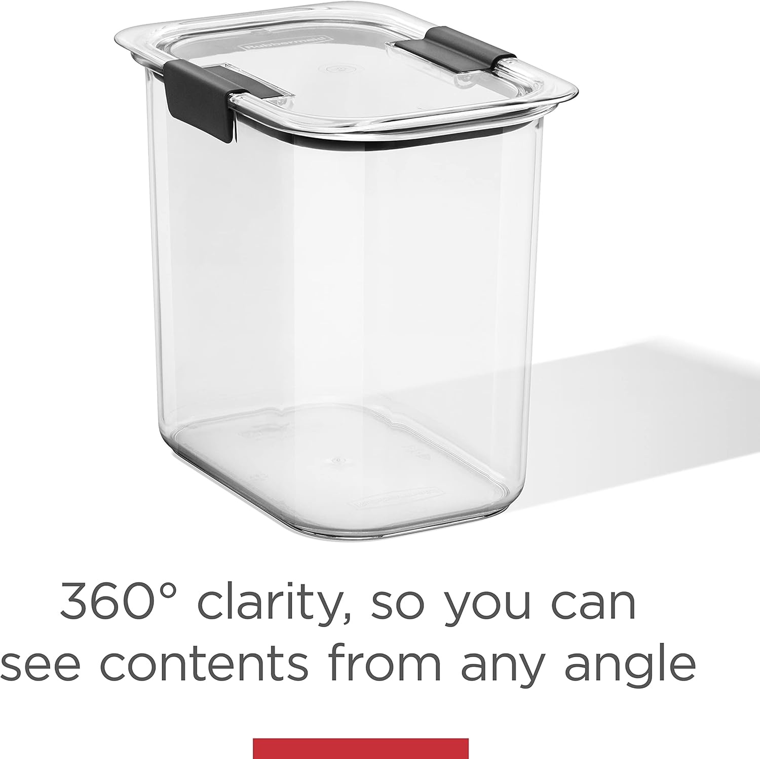 image:imageRubbermaid Brilliance BPAFree Food Storage Containers with Lids Airtight Kitchen and Pantry Organization Set Includes 3 Containers and Scoops Clear 16 cupsAssorted Sizes 8Piece