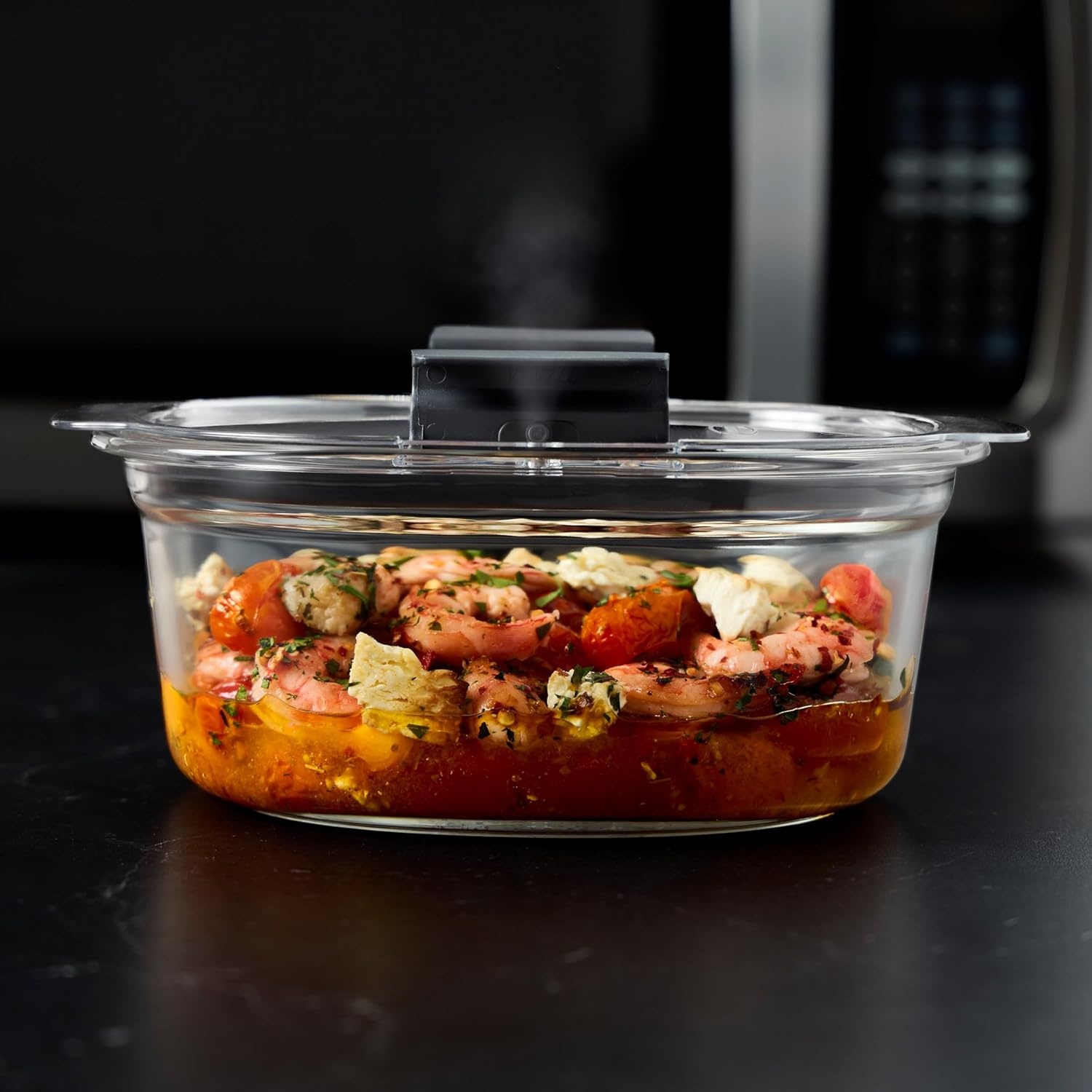 image:imageRubbermaid Brilliance Glass Round LeakProof 6Piece Set Food Storage Containers Food Containers with Lids Meal Prep ContainersAssorted Sizes 6Piece