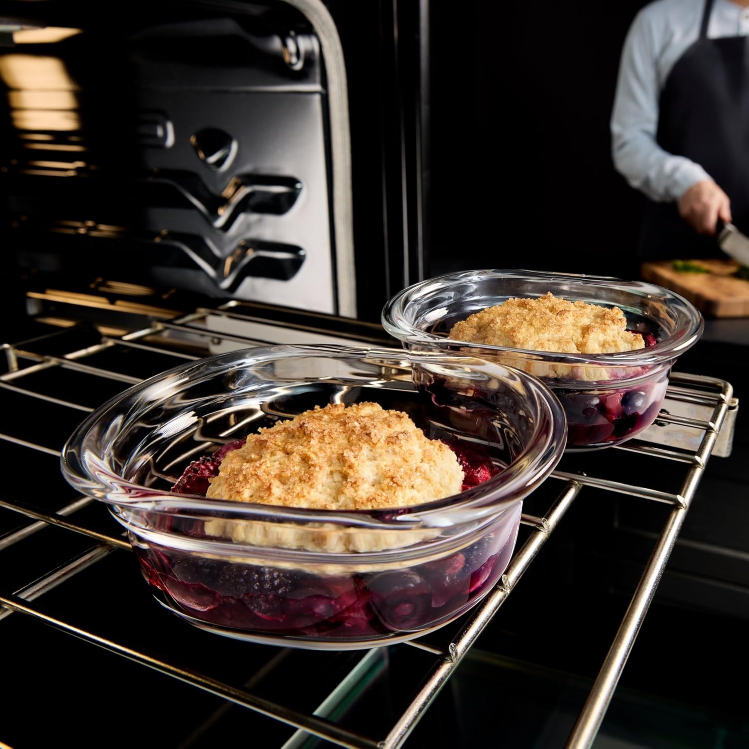 image:imageRubbermaid Brilliance Glass Round LeakProof 6Piece Set Food Storage Containers Food Containers with Lids Meal Prep ContainersAssorted Sizes 6Piece