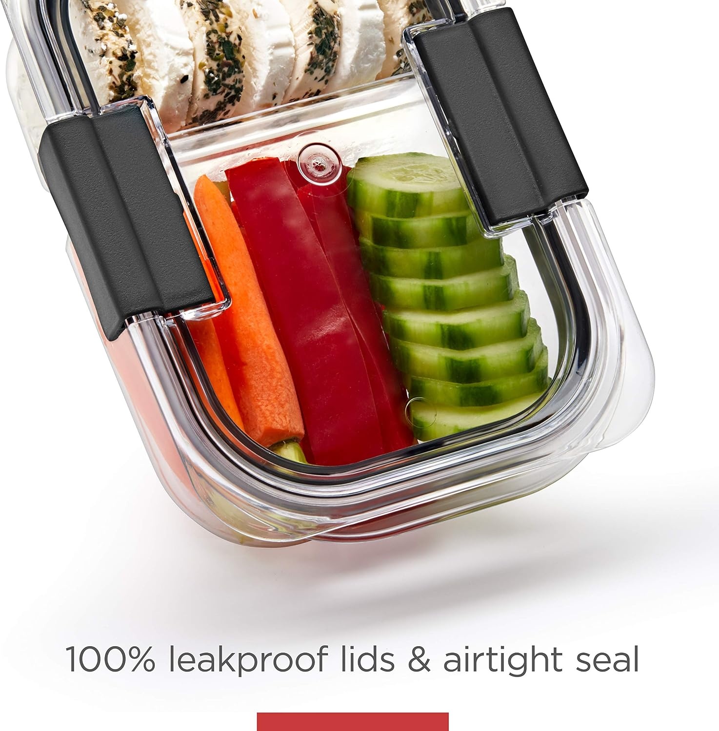 image:imageRubbermaid Brilliance Tritan Plastic Food Storage Containers BPA Free Airtight Lids Ideal for Lunch Meal Prep amp Leftovers Set of 5 32 Cup285 cup 10Piece