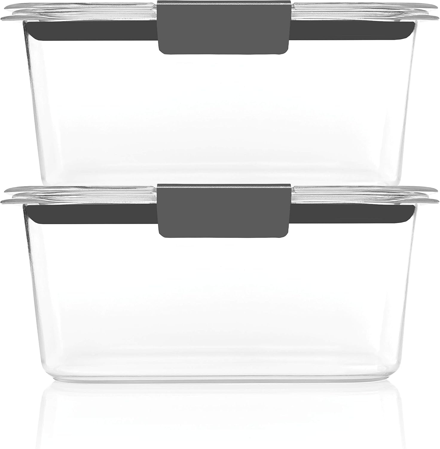 image:imageRubbermaid Brilliance Tritan Plastic Food Storage Containers BPA Free Airtight Lids Ideal for Lunch Meal Prep amp Leftovers Set of 5 32 Cup47 cup 4Piece