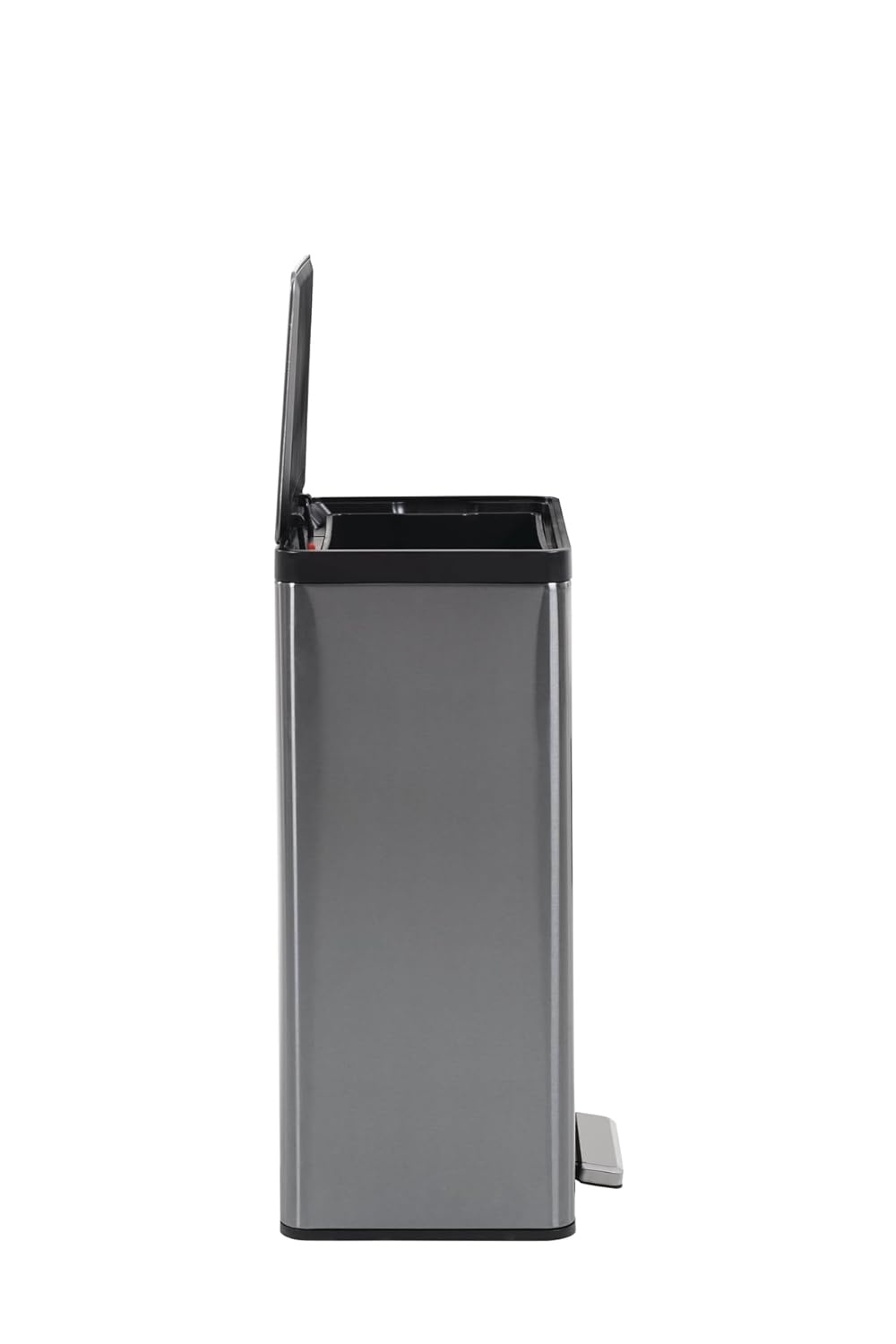 image:imageRubbermaid Elite Stainless Steel StepOn Trash Can 12 Gallon Charcoal Wastebasket for HomeKitchenGarageApartmentOfficeStainless Steel Charcoal