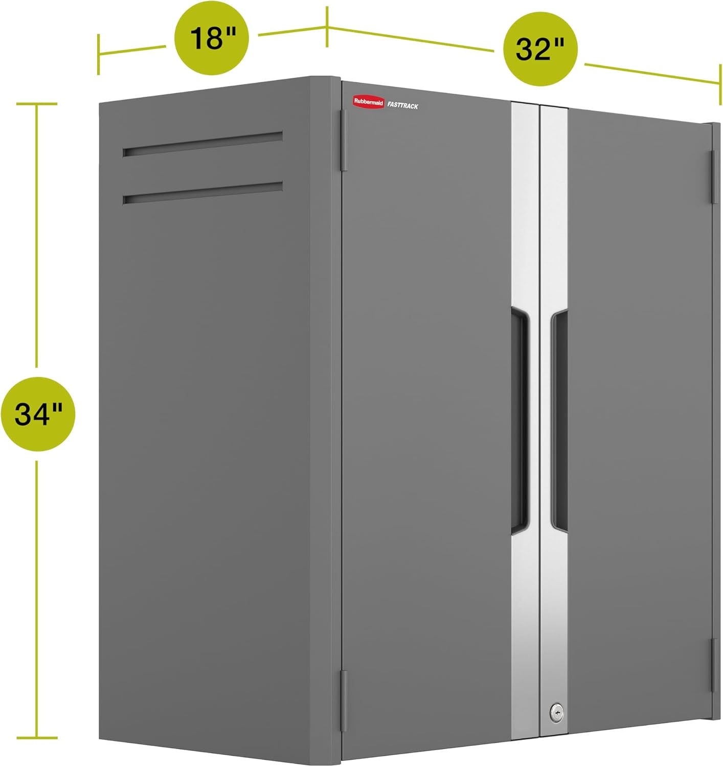 image:imageRubbermaid FastTrack Single Drawer Cabinet Garage Storage Systems Garage Organization2 Doors Large