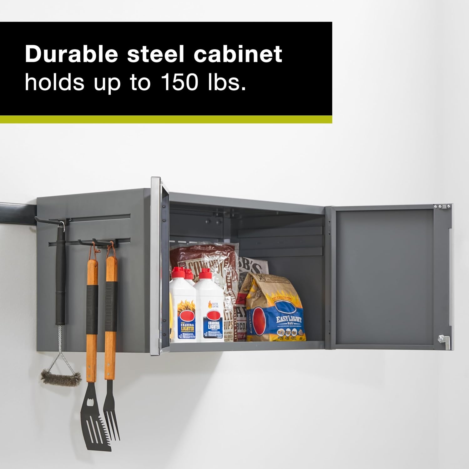 image:imageRubbermaid FastTrack Single Drawer Cabinet Garage Storage Systems Garage Organization2 Doors Small