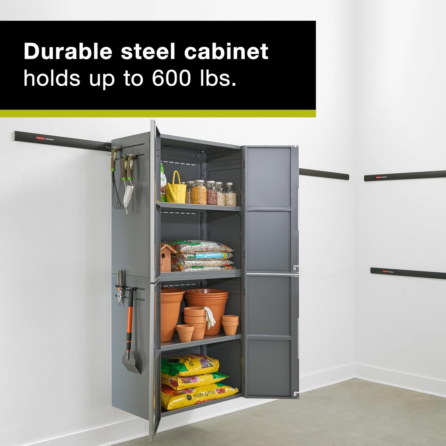 image:imageRubbermaid FastTrack Single Drawer Cabinet Garage Storage Systems Garage Organization4 Doors