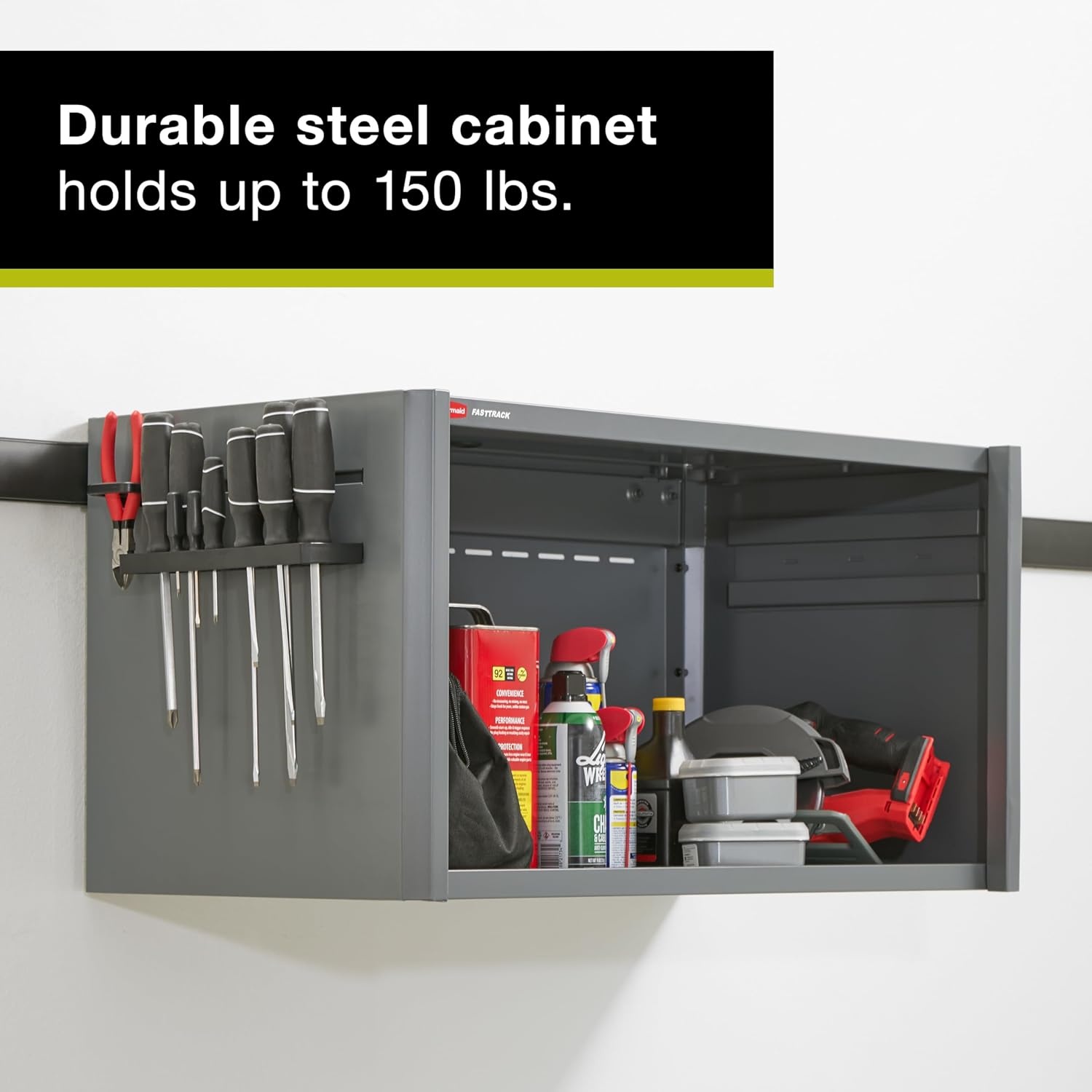 image:imageRubbermaid FastTrack Single Drawer Cabinet Garage Storage Systems Garage OrganizationOpen