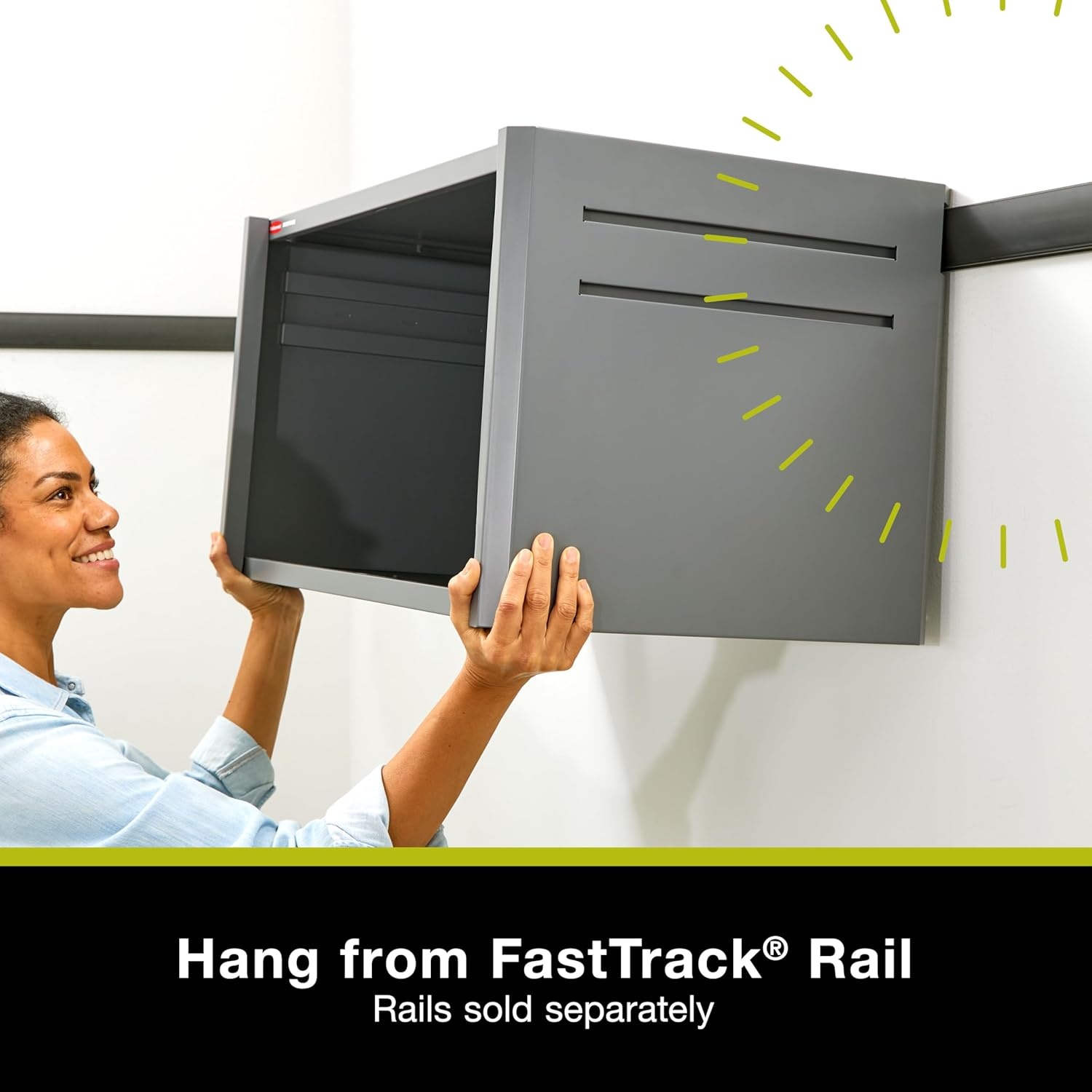 image:imageRubbermaid FastTrack Single Drawer Cabinet Garage Storage Systems Garage OrganizationOpen