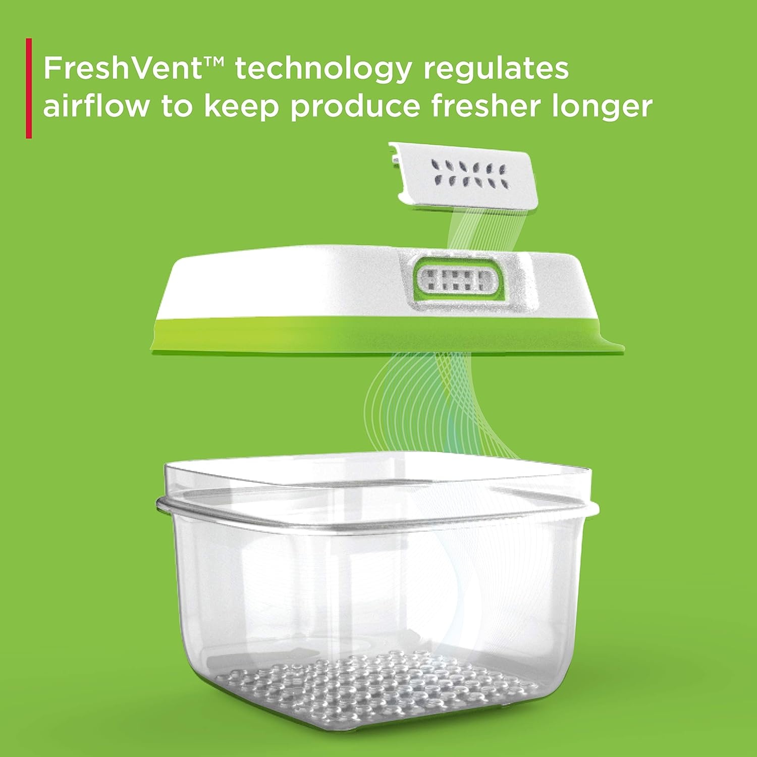 image:imageRubbermaid FreshWorks Produce Saver Medium and Large Storage Containers 6 Piece Set2Pack 72 Cup