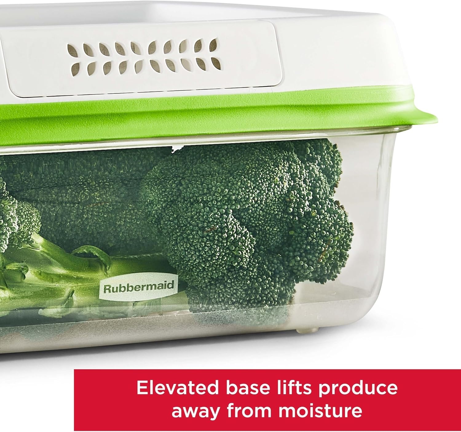 image:imageRubbermaid FreshWorks Produce Saver Medium and Large Storage Containers 6 Piece Set4Pack Assorted Sizes