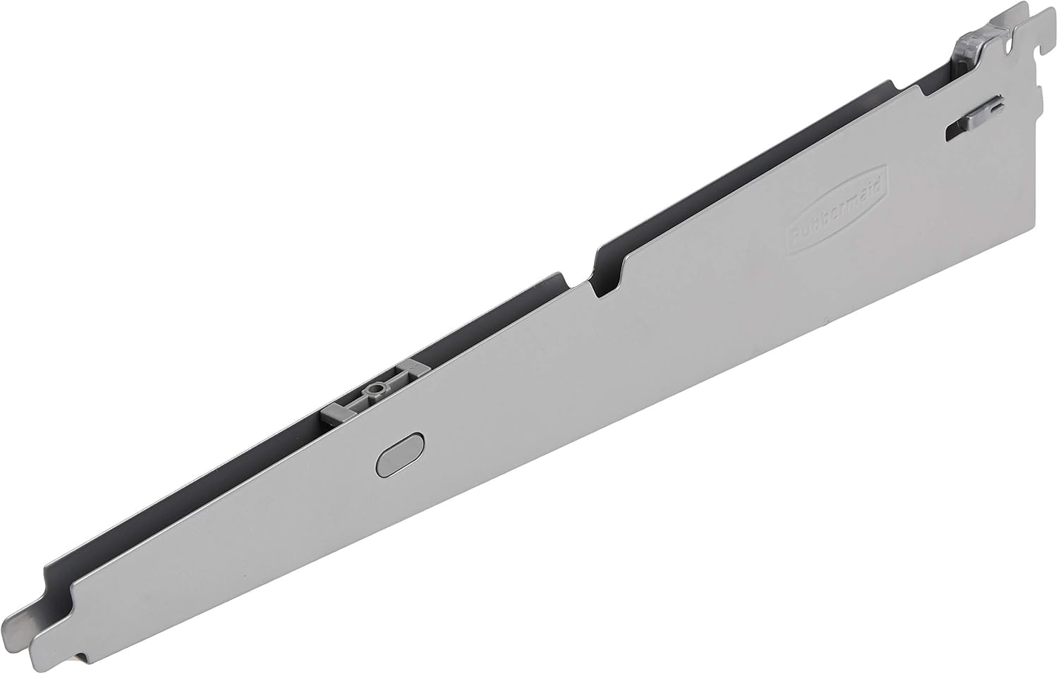 image:imageRubbermaid Garage FastTrack Bracket 16 Deep Shelf Bracket with Speed Clips Satin Nickel Wall Mounted Storage System for HomeGarageTool Organization