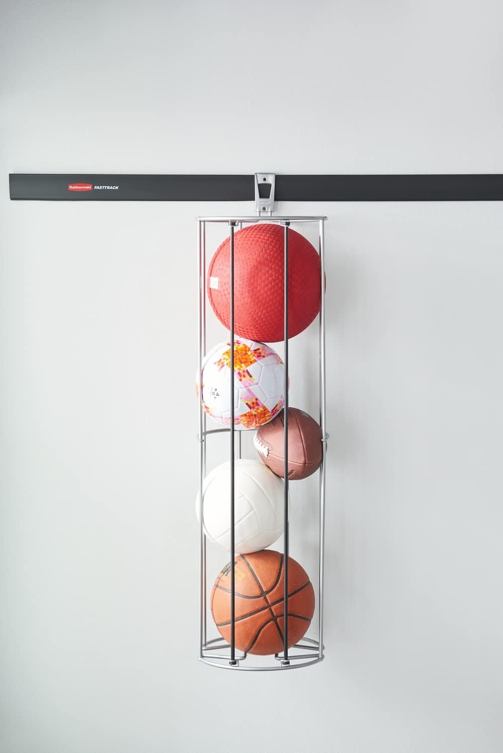 image:imageRubbermaid Garage FastTrack Hose Hook Satin Nickel Wall Mounted Storage System Holds up to 50 pounds for HomeGarageBall Rack
