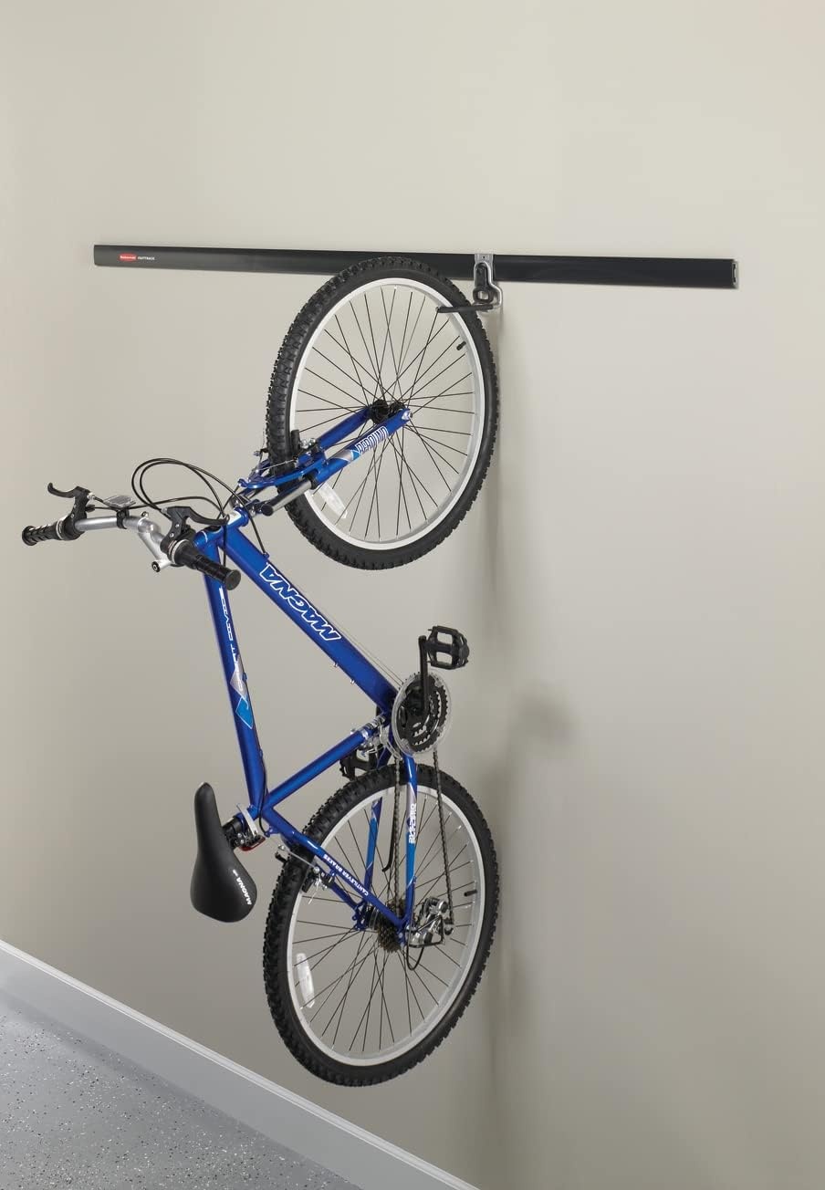 image:imageRubbermaid Garage FastTrack Hose Hook Satin Nickel Wall Mounted Storage System Holds up to 50 pounds for HomeGarageBike Hook