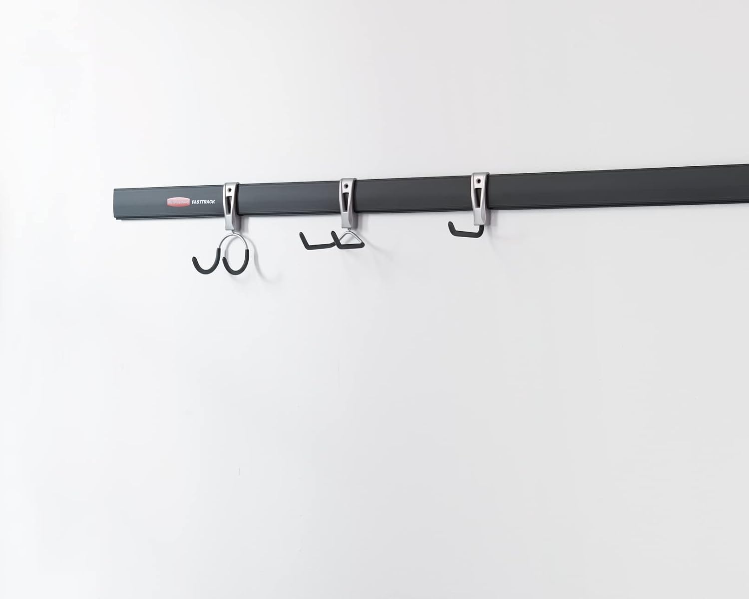 image:imageRubbermaid Garage FastTrack Hose Hook Satin Nickel Wall Mounted Storage System Holds up to 50 pounds for HomeGarageCompact Hook