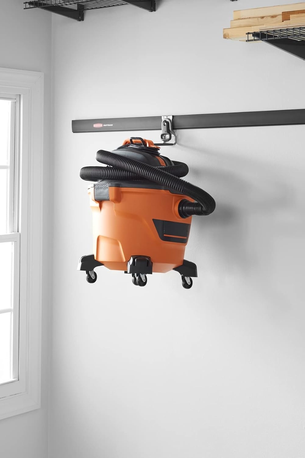 image:imageRubbermaid Garage FastTrack Hose Hook Satin Nickel Wall Mounted Storage System Holds up to 50 pounds for HomeGarageLadder Hook