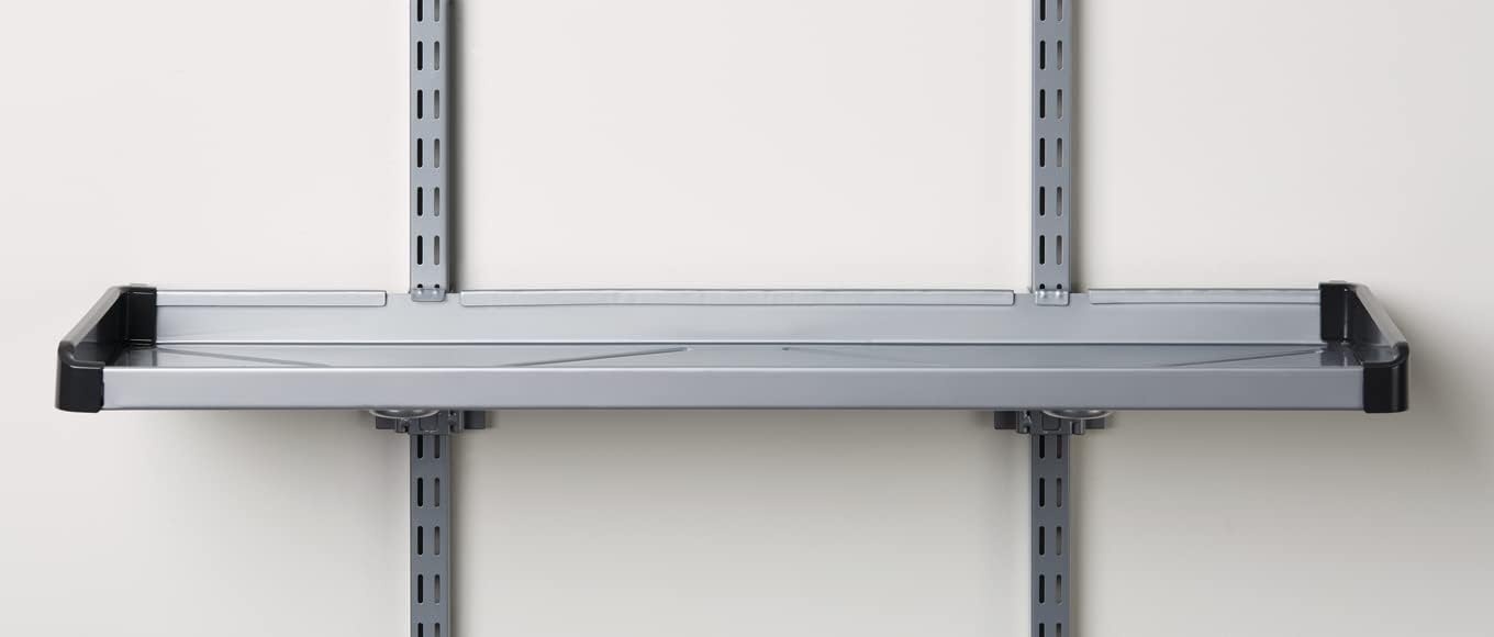 image:imageRubbermaid Garage FastTrack Hose Hook Satin Nickel Wall Mounted Storage System Holds up to 50 pounds for HomeGarageLarge Shelf