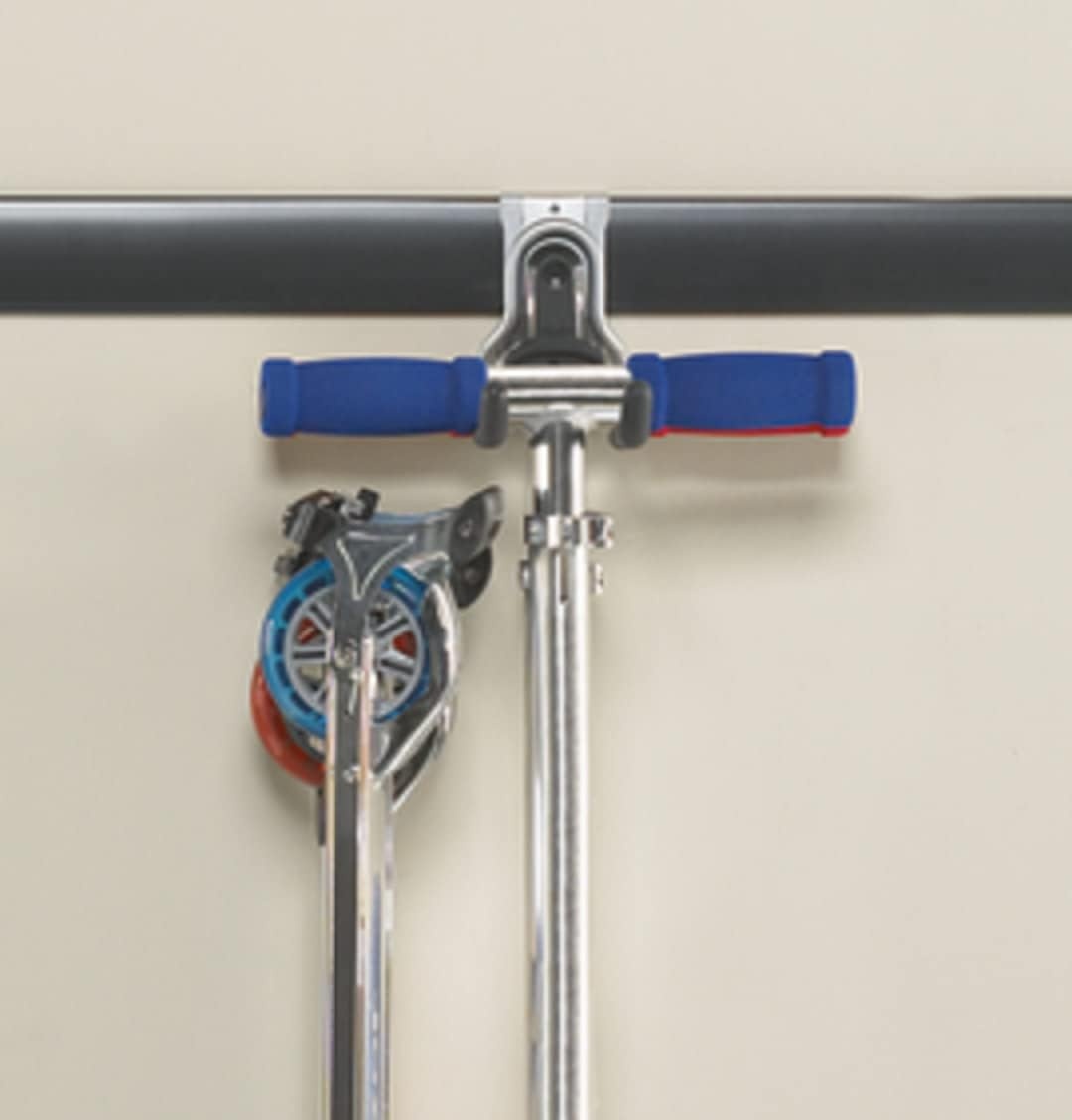image:imageRubbermaid Garage FastTrack Hose Hook Satin Nickel Wall Mounted Storage System Holds up to 50 pounds for HomeGarageMultiPurpose Hook