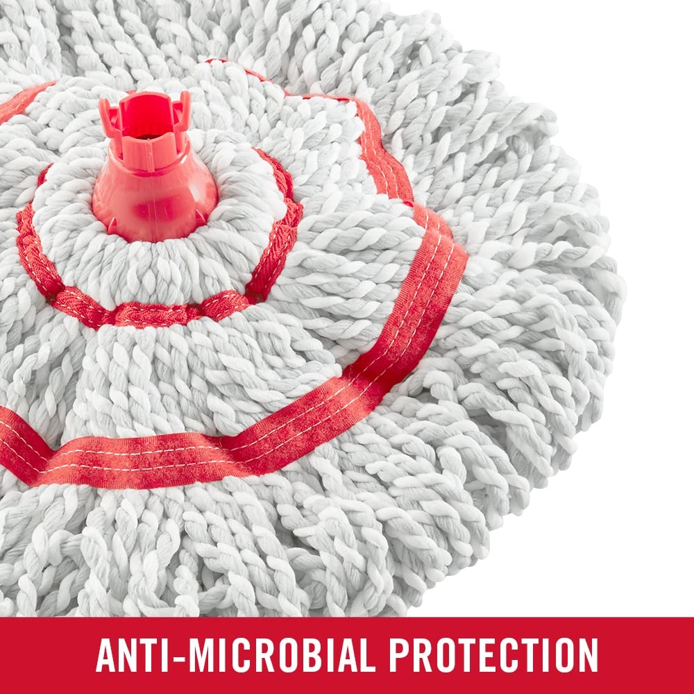 image:imageRubbermaid Microfiber Twist Mop Kit with 2 Refills Kit Machine Washable Builtin Wringer Lightweight Safe for All Floor Types Deep Cleaning for HomeBathroomGarageOfficeMicrofiber Twist Mop Collapsible