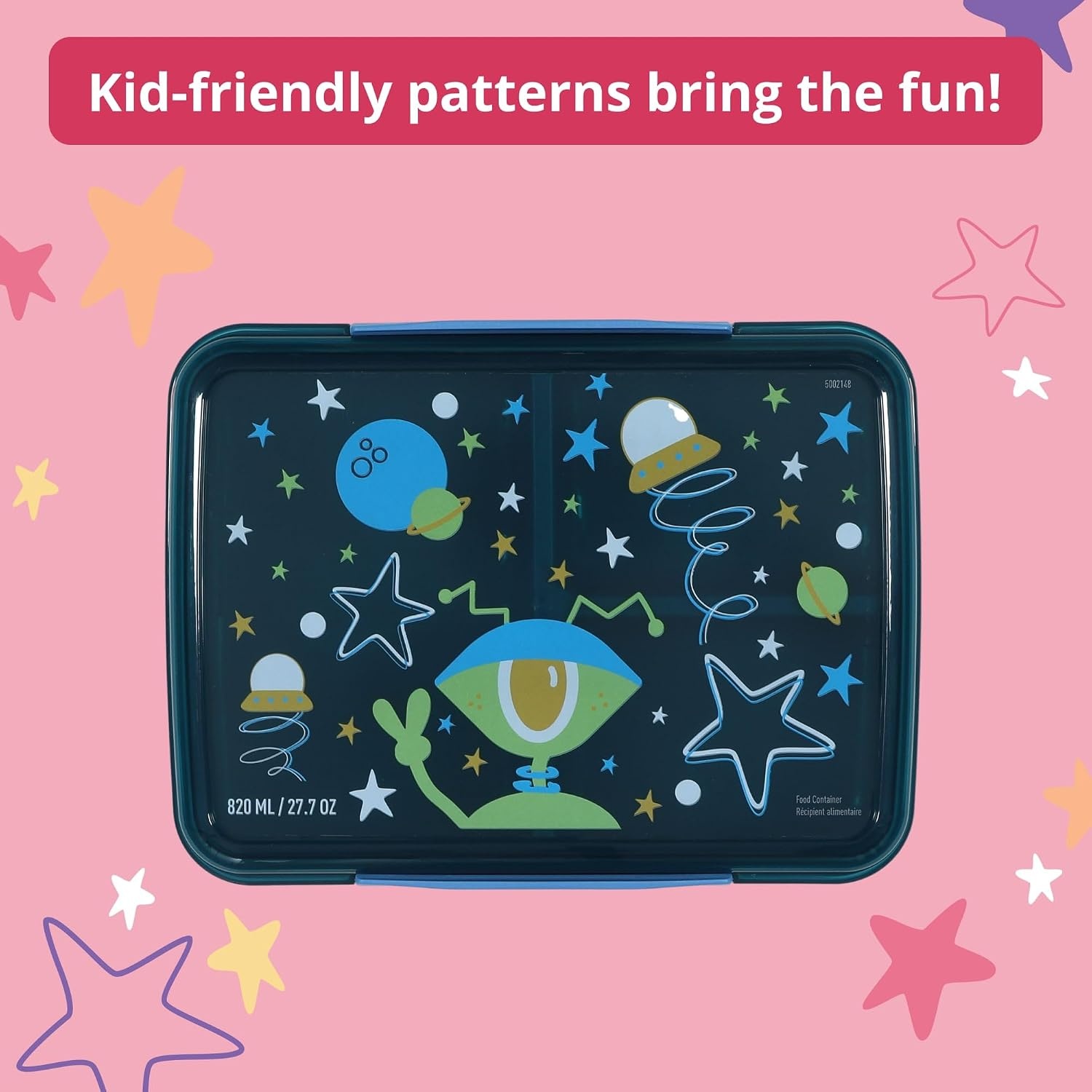 image:imageRubbermaid Pack amp Go Alien Laguna Blue Lunch Set 3Pack Bento Cube Snack Container Sandwich Box Food Storage Containers Plastic Containers for Food