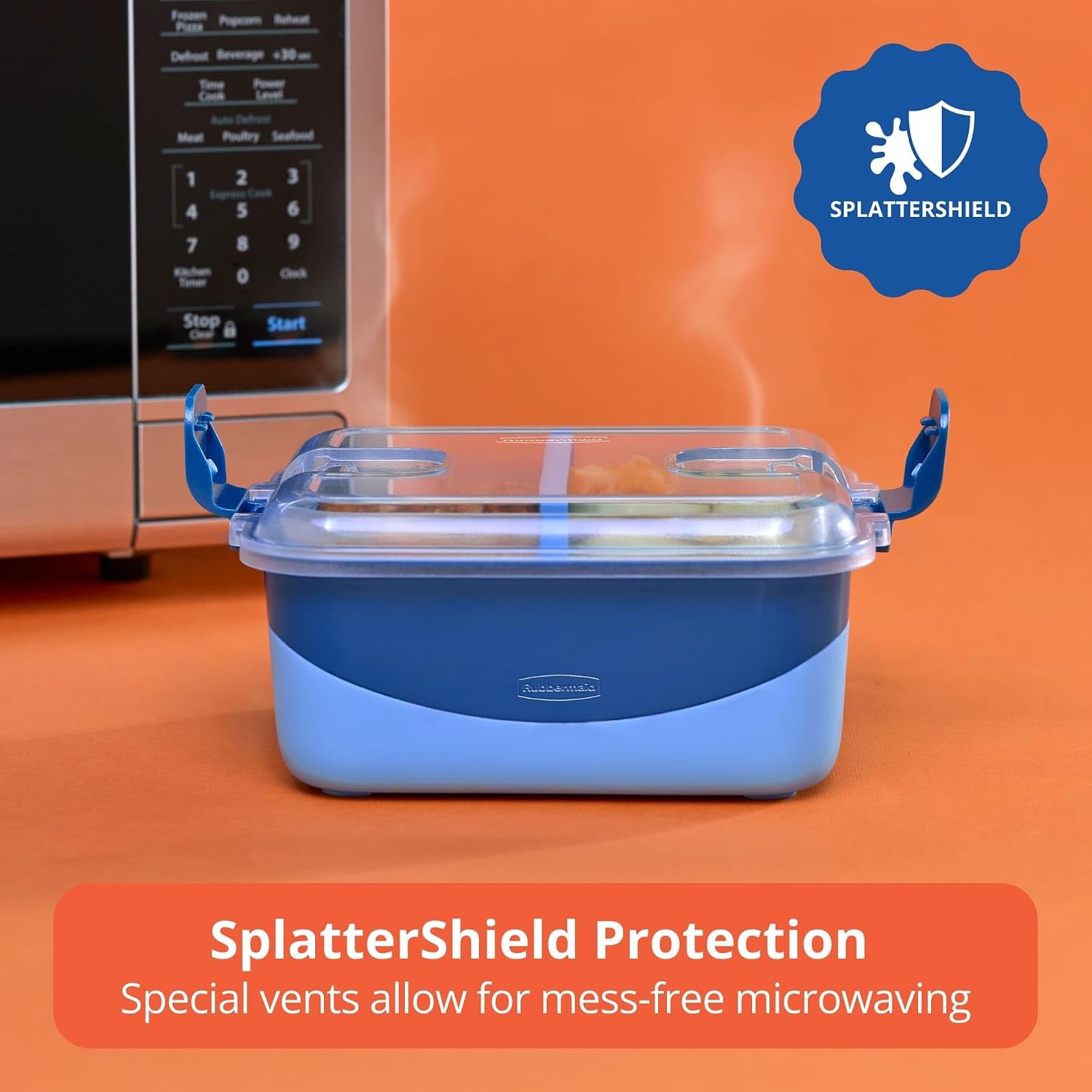 image:imageRubbermaid Pack amp Go Microwavable Set With Two 135 L Container with Divider Insert and Two 360 mL Round Containers Leakproof Meal Prep Containers360mL135L 4Pack