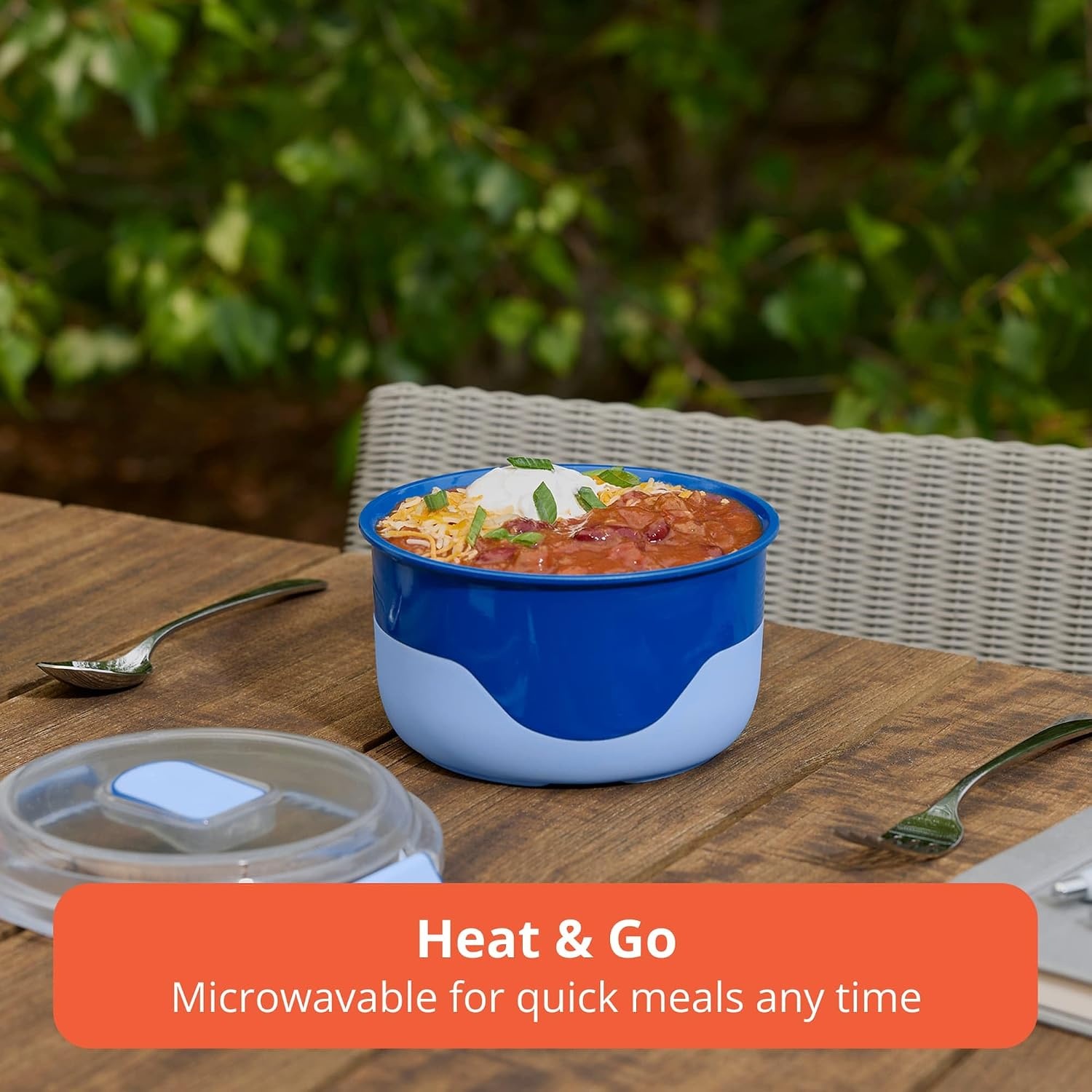 image:imageRubbermaid Pack amp Go Microwavable Set With Two 135 L Container with Divider Insert and Two 360 mL Round Containers Leakproof Meal Prep Containers660mL900mL 2Pack