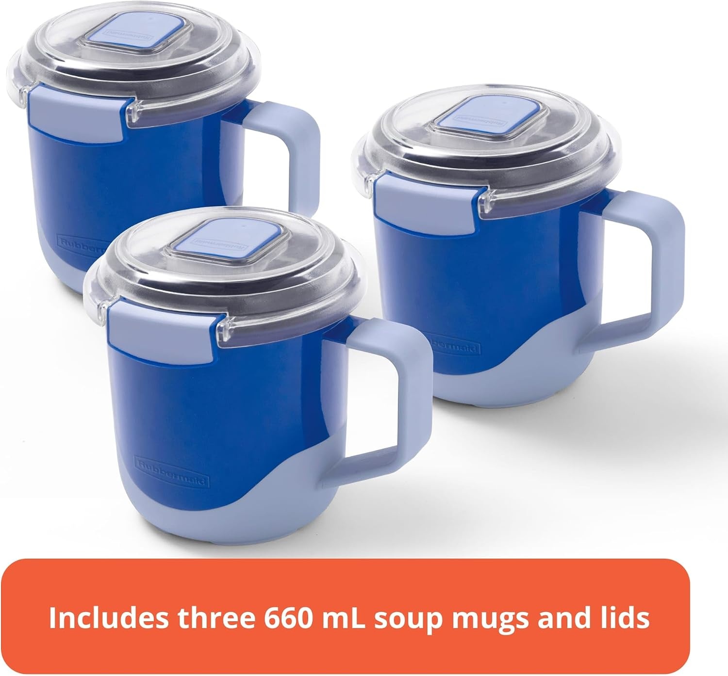 image:imageRubbermaid Pack amp Go Microwavable Set With Two 135 L Container with Divider Insert and Two 360 mL Round Containers Leakproof Meal Prep Containers660mL 3Pack