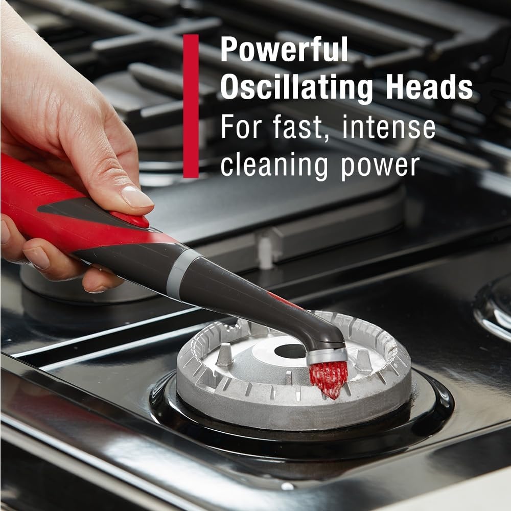 image:imageRubbermaid Reveal Power Scrubber with MultiPurpose amp Grout Head Cordless Electric Battery Powered Scrub Brush Water Resistant for HomeKitchenBathroomGroutTileShowerTub5Piece Kit