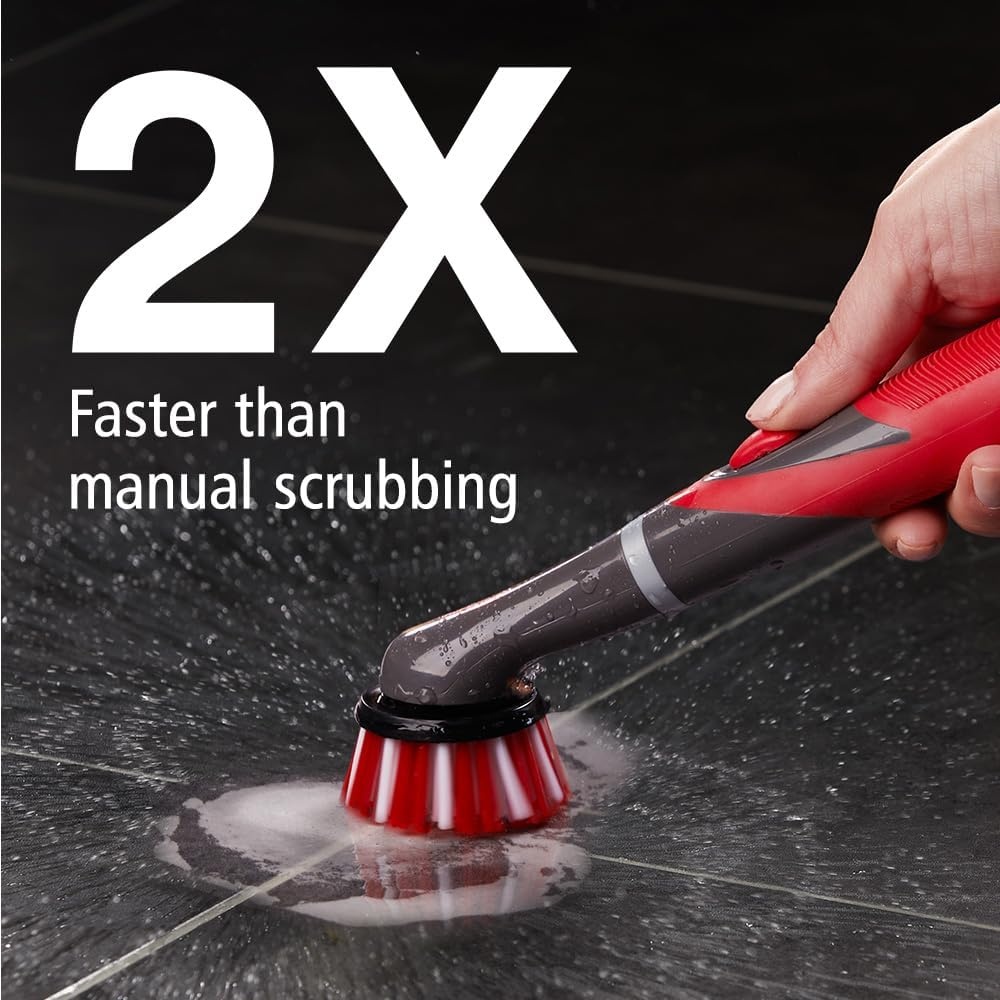 image:imageRubbermaid Reveal Power Scrubber with MultiPurpose amp Grout Head Cordless Electric Battery Powered Scrub Brush Water Resistant for HomeKitchenBathroomGroutTileShowerTub5Piece Kit