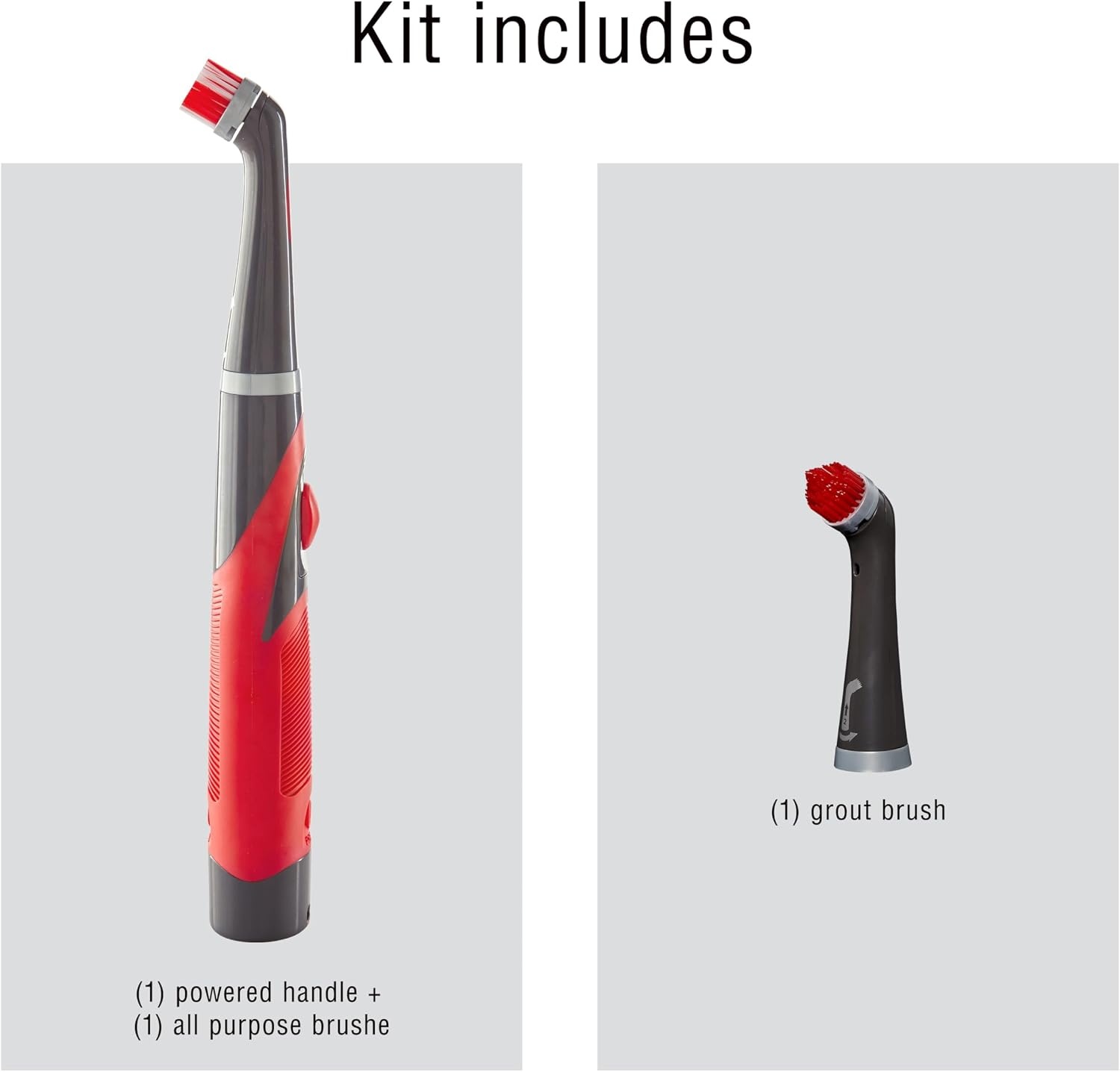 image:imageRubbermaid Reveal Power Scrubber with MultiPurpose amp Grout Head Cordless Electric Battery Powered Scrub Brush Water Resistant for HomeKitchenBathroomGroutTileShowerTub3 Piece Kit