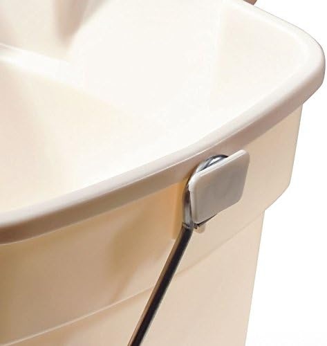 image:imageRubbermaid Roughneck HeavyDuty Utility Bucket 15Quart Bisque ComfortableDurable Pour Handle Sturdy Pail Bucket for Household CleaningMoppingBisque