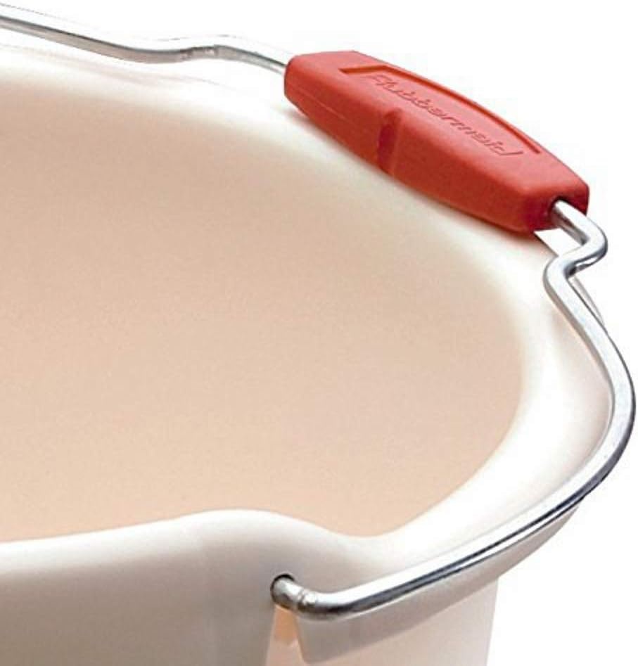 image:imageRubbermaid Roughneck HeavyDuty Utility Bucket 15Quart Bisque ComfortableDurable Pour Handle Sturdy Pail Bucket for Household CleaningMoppingBisque