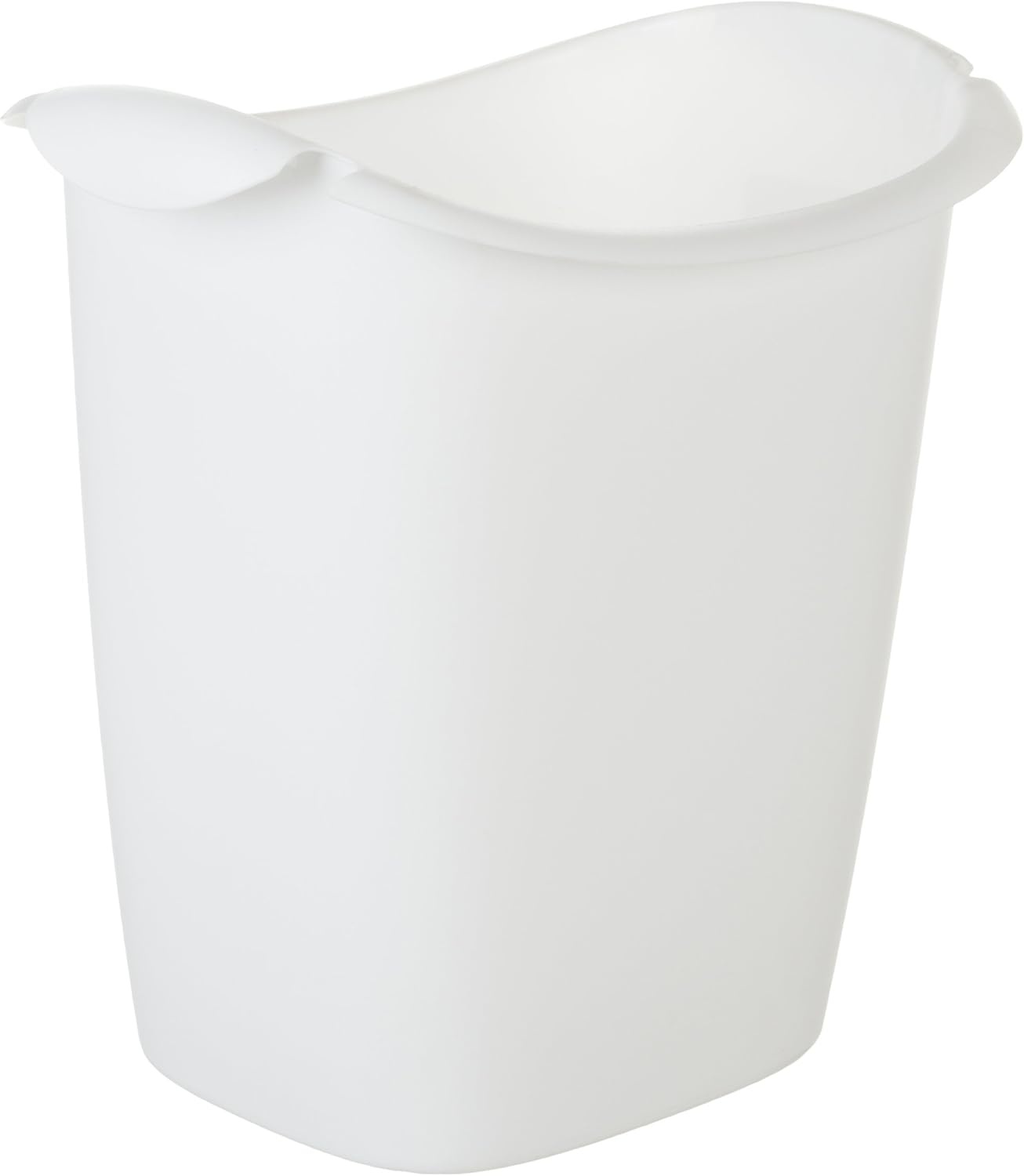 image:imageRubbermaid Small Trash Can Plastic 35Gallon14Court White Wastebasket for KitchenOfficeBedroomBathroom