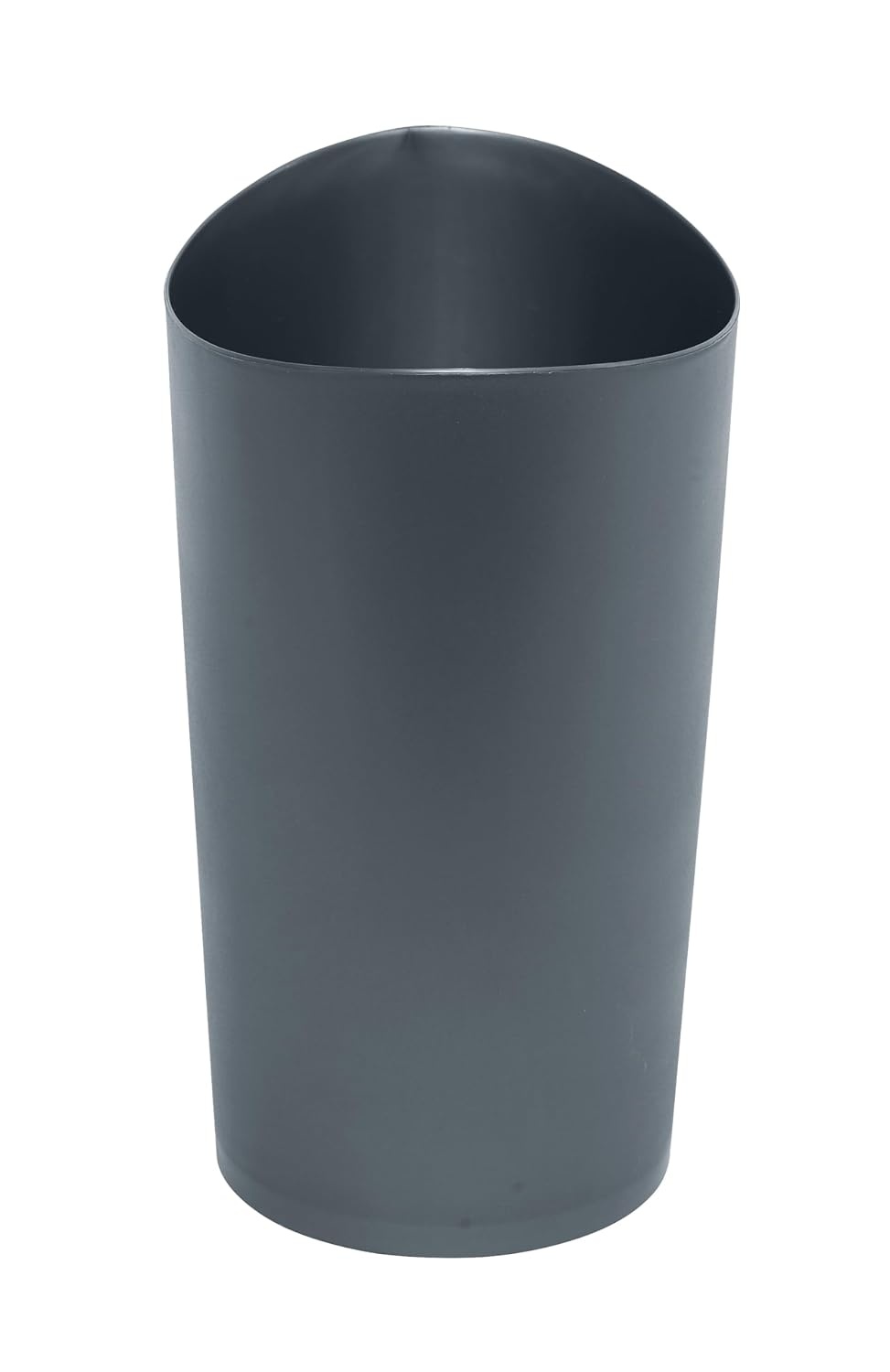 image:imageRubbermaid Spa Works Compact Contemporary Style 9 Quart Indoor Open Vanity Home Trash Container WhiteGunmetal Blue