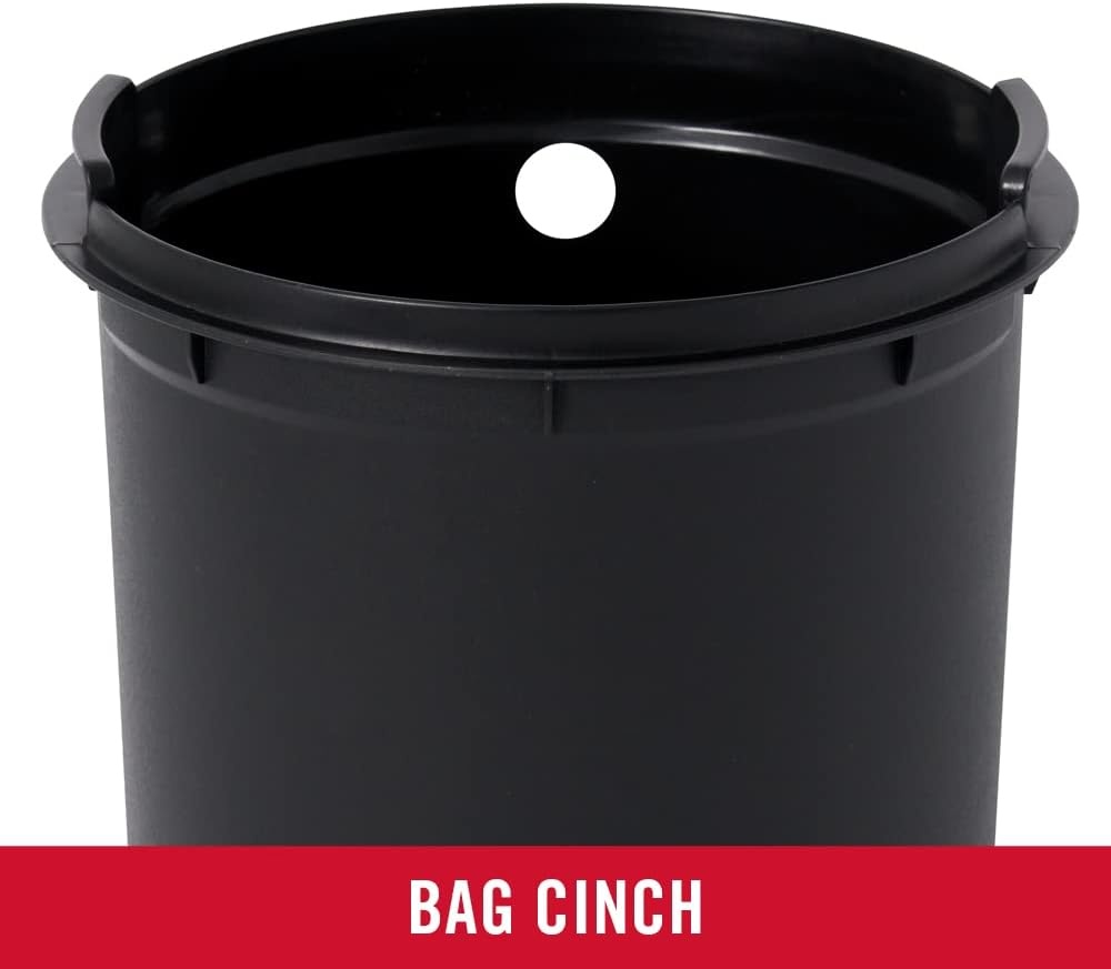 image:imageRubbermaid Stainless Steel Slim StepOn Trash Can 26Gallon Charcoal Wastebasket with Lid for HomeBathroomKitchenRound StepOn