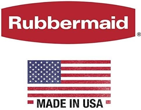 image:imageRubbermaid TouchTop Kitchen Trash Can with Lid 122 Gallon Black Garbage Container for HomeKitchenApartmentGarageBlack