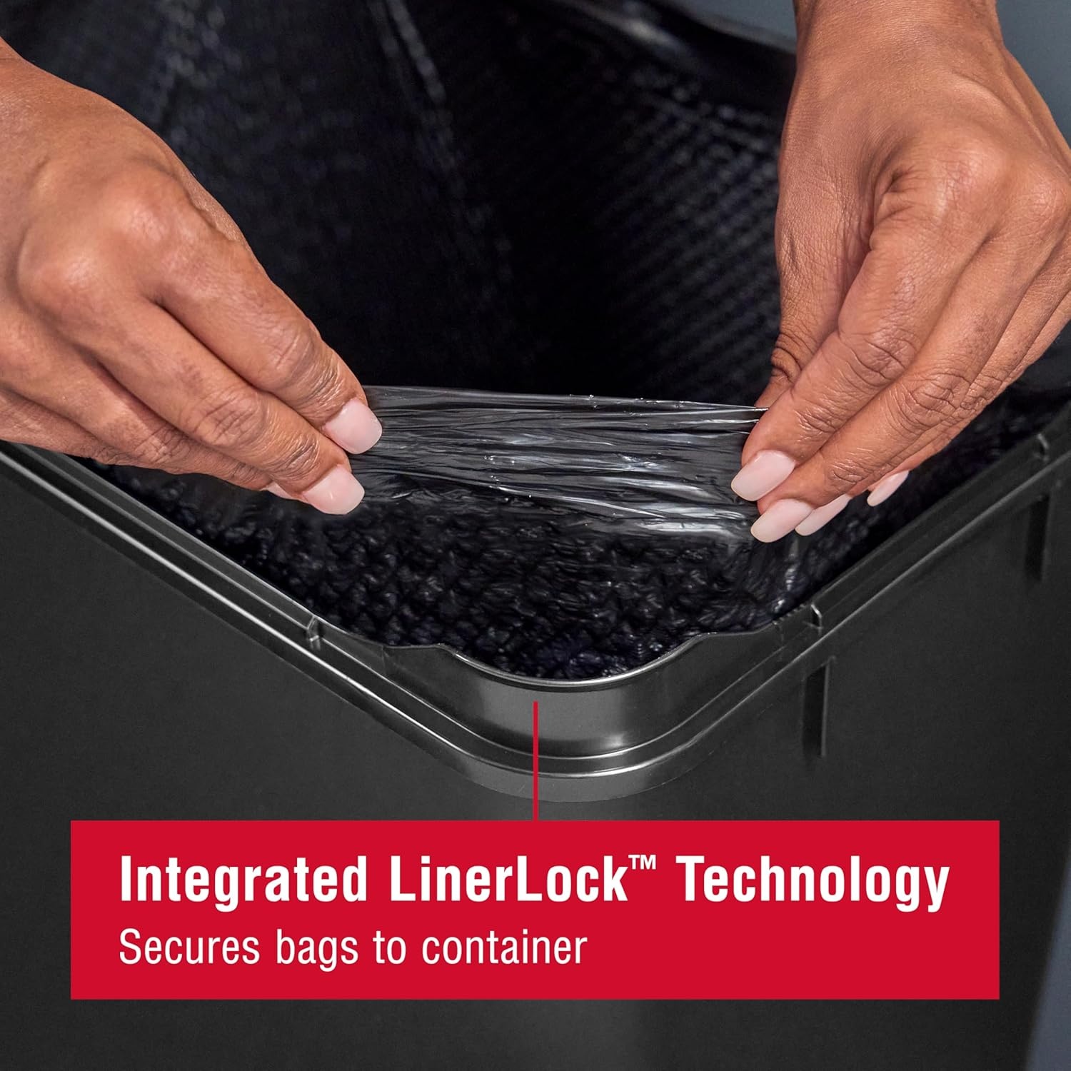 image:imageRubbermaid TouchTop Kitchen Trash Can with Lid 122 Gallon Black Garbage Container for HomeKitchenApartmentGarageBlack