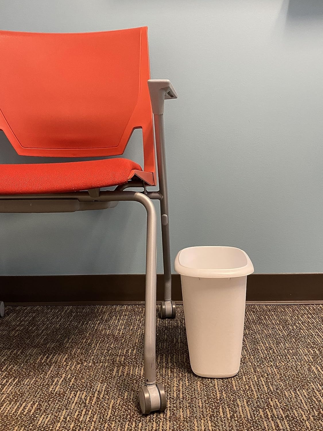 image:imageRubbermaid Vanity Trash CanWastebasket 15Gallons6Quarts White for Under CounterKitchenOfficeBedroomBathroom1 Pack