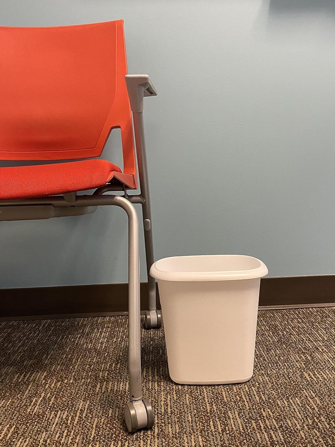 image:imageRubbermaid Vanity Trash CanWastebasket 15Gallons6Quarts White for Under CounterKitchenOfficeBedroomBathroom1 Pack