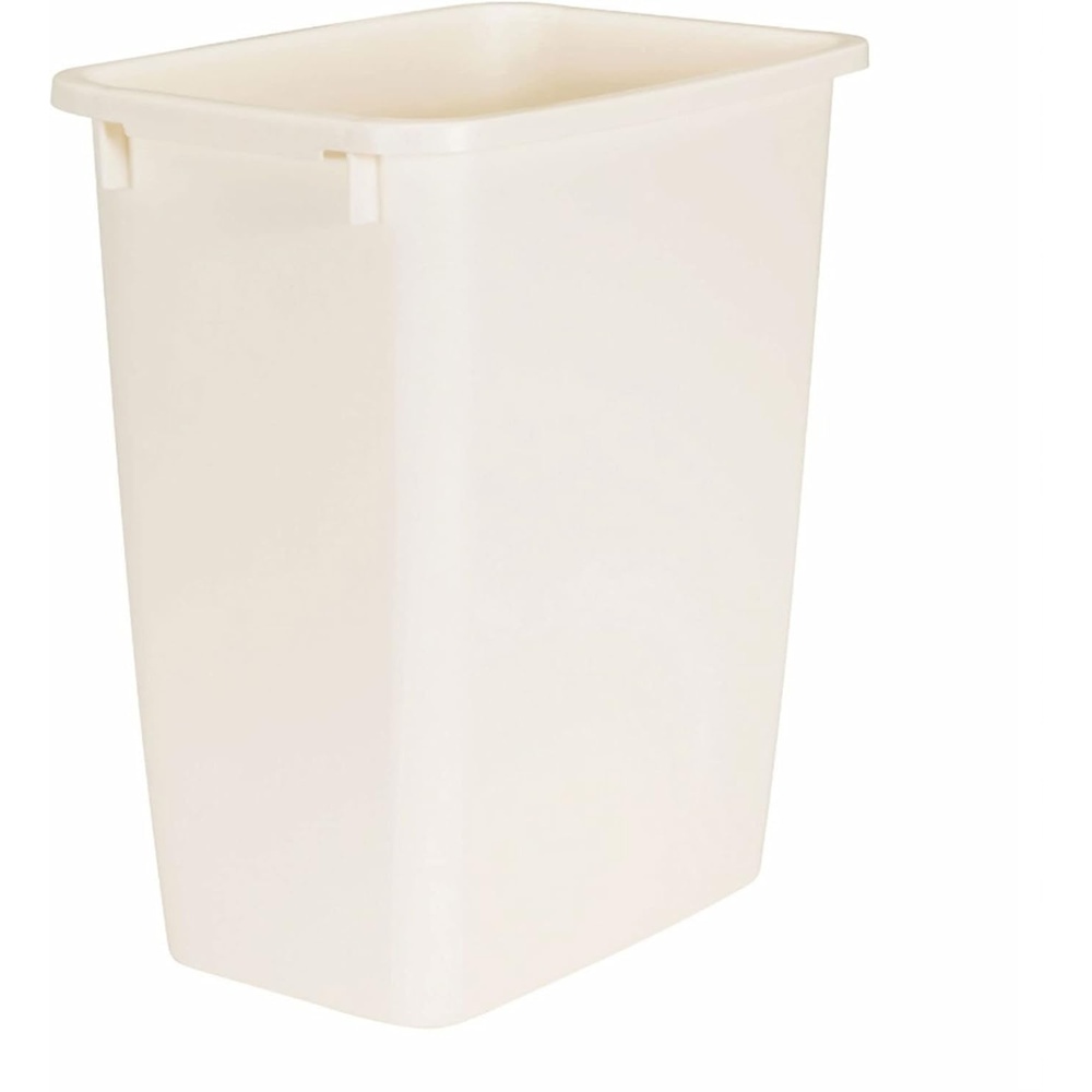 image:imageRubbermaid 21 Quart Traditional Kitchen Bathroom and Office Rectangular Plastic Open Wastebasket Trash Can Bisque