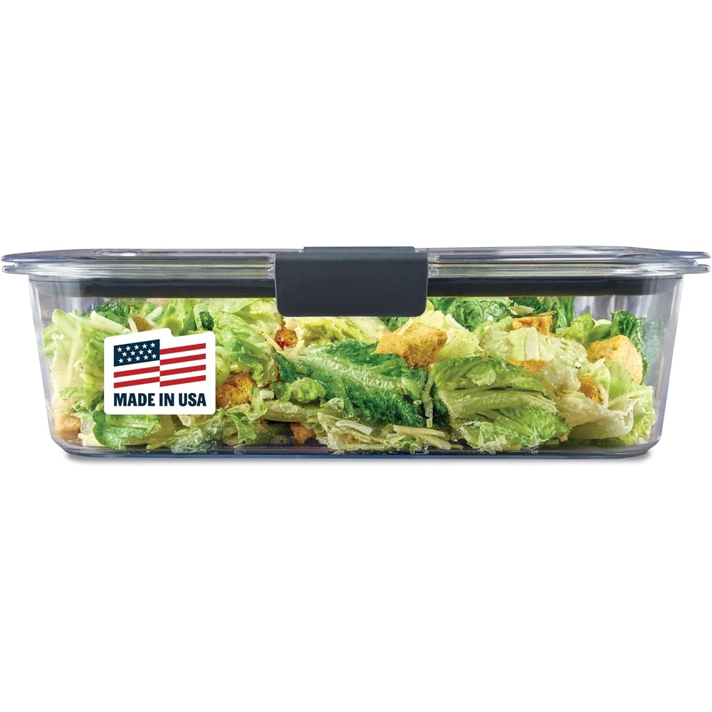 image:imageRubbermaid Brilliance Tritan Plastic Food Storage Containers BPA Free Airtight Lids Ideal for Lunch Meal Prep amp Leftovers Set of 5 32 Cup96 cup
