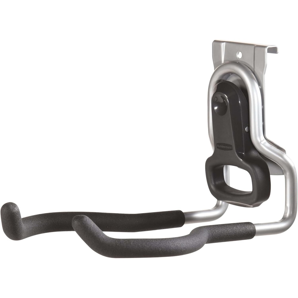 image:imageRubbermaid Garage FastTrack Hose Hook Satin Nickel Wall Mounted Storage System Holds up to 50 pounds for HomeGaragePowerTool Hook