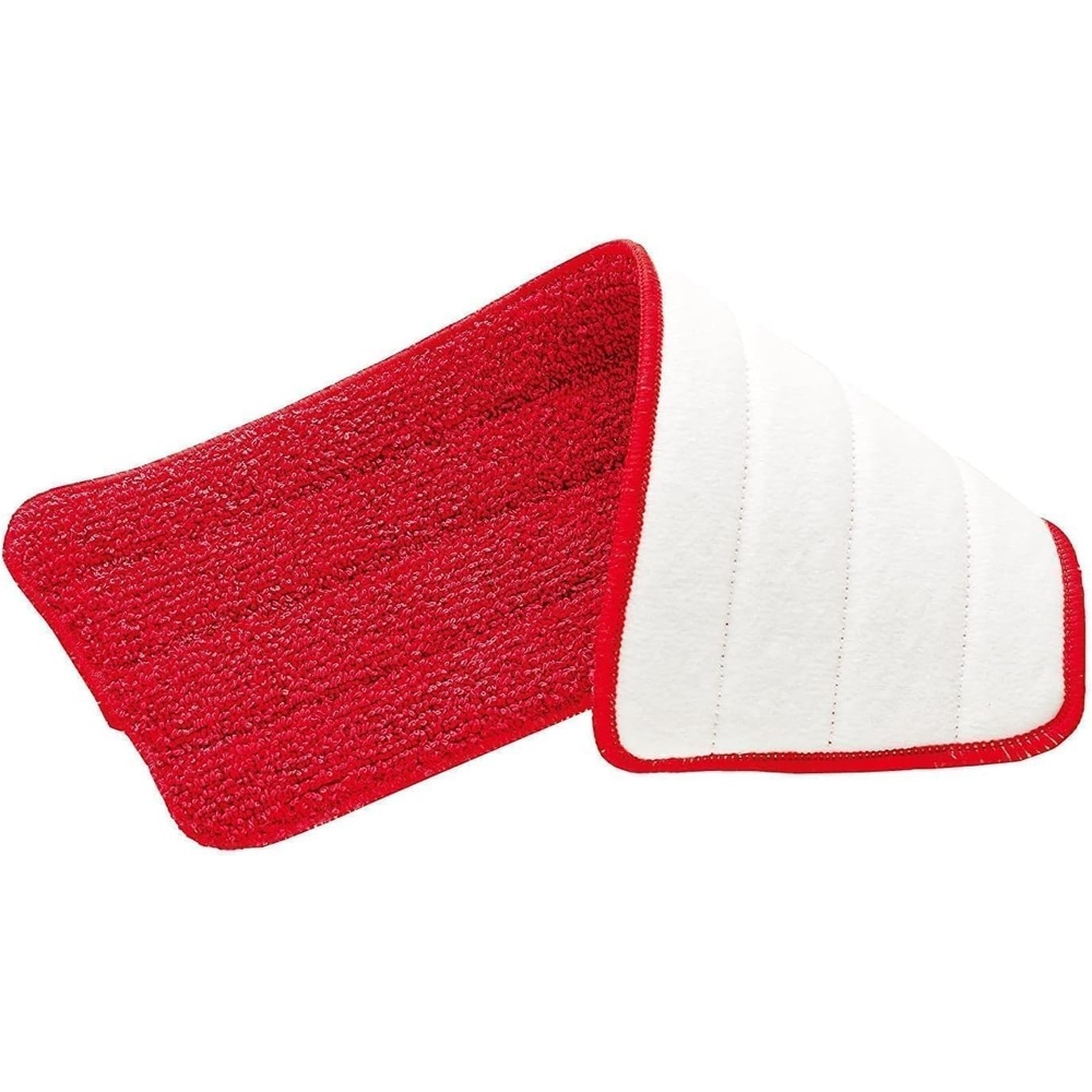 image:imageRubbermaid Reveal Spray Mop Replacement Head Red Reusable Wet Mop Microfiber Pad for Floor Cleaning in KitchenBathroomKitchenSchoolRed