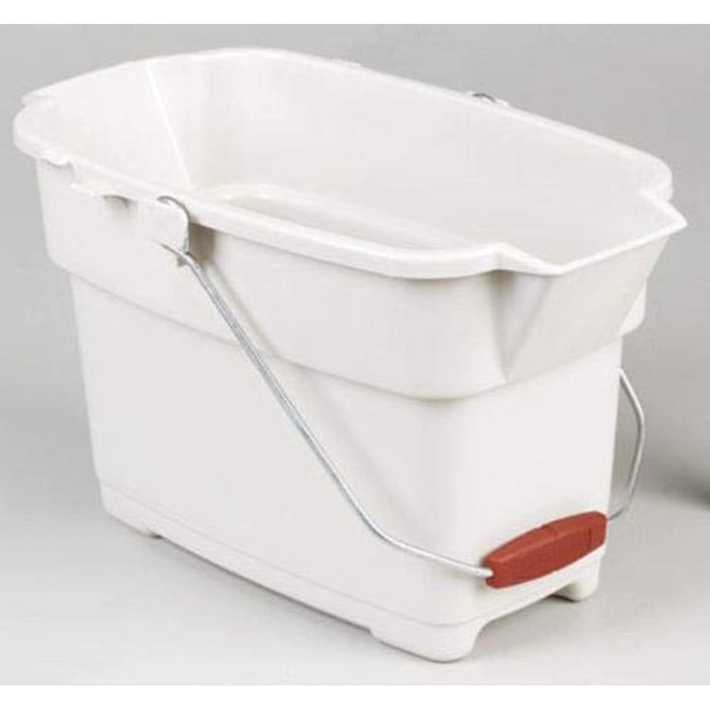 image:imageRubbermaid Roughneck Square Bucket 12Quart Blue Sturdy Pail Bucket Organizer Household Cleaning Supplies Projects Mopping Storage Comfortable Durable Grip Pour HandleBisque