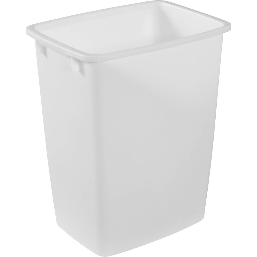 image:imageRubbermaid Small Kitchen Bathroom Trash Can 9 Gallons White Waste Basket for Under CounterKitchenOfficeBedroomBathroom