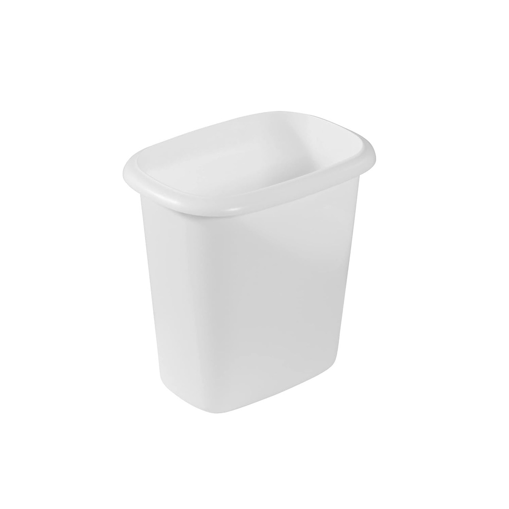 image:imageRubbermaid Vanity Trash CanWastebasket 15Gallons6Quarts White for Under CounterKitchenOfficeBedroomBathroom1 Pack