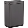 image:imageRubbermaid Elite Stainless Steel Slim Sensor Trash Can 12Gallon Batteries Included Charcoal Wastebasket for HomeKitchenHotelLobbyOffice 118GSensor